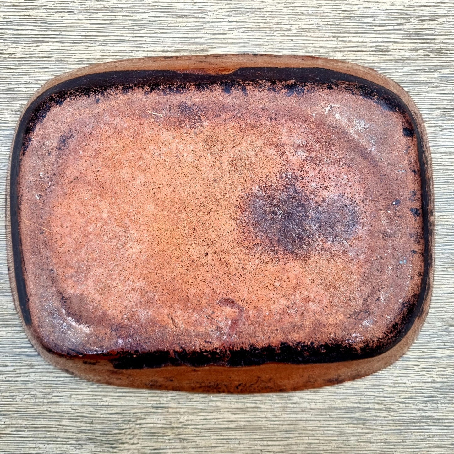 Diminutive Mid 19th Century Welsh Antique Earthenware Buckley Ware Slip Decorated Baking Dish