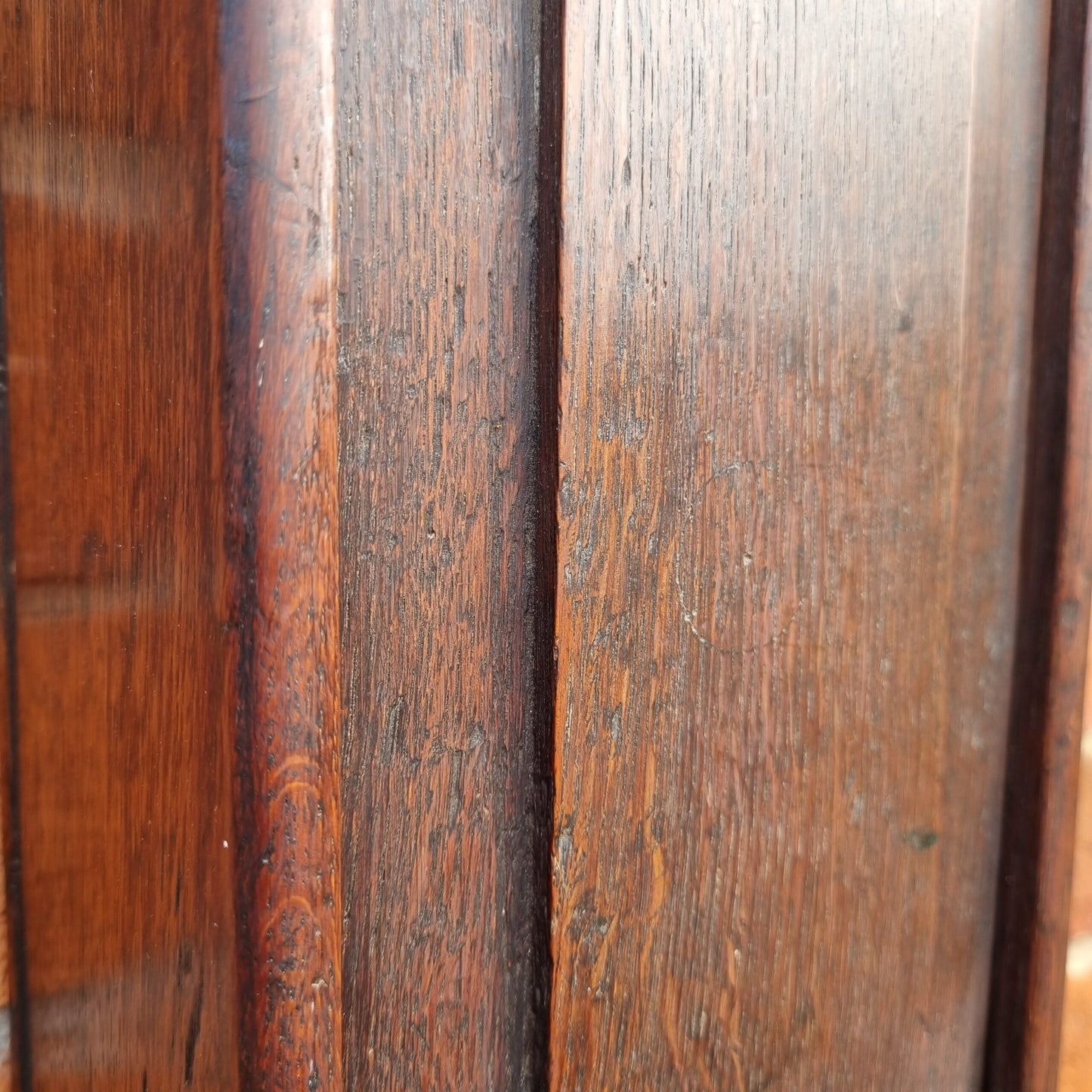 Late 18thC English Antique Oak Candle Box