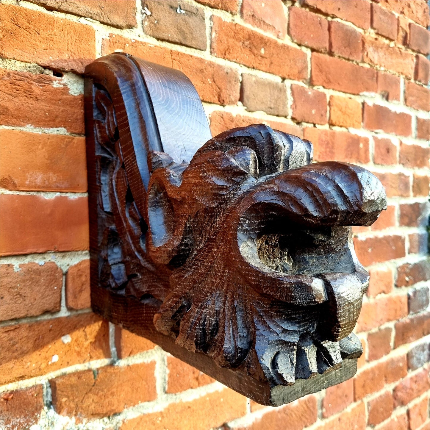 Ex Clive Sherwood Collection - Large & Impressive Early 19th Century Antique Carved Oak Carved Grotesque