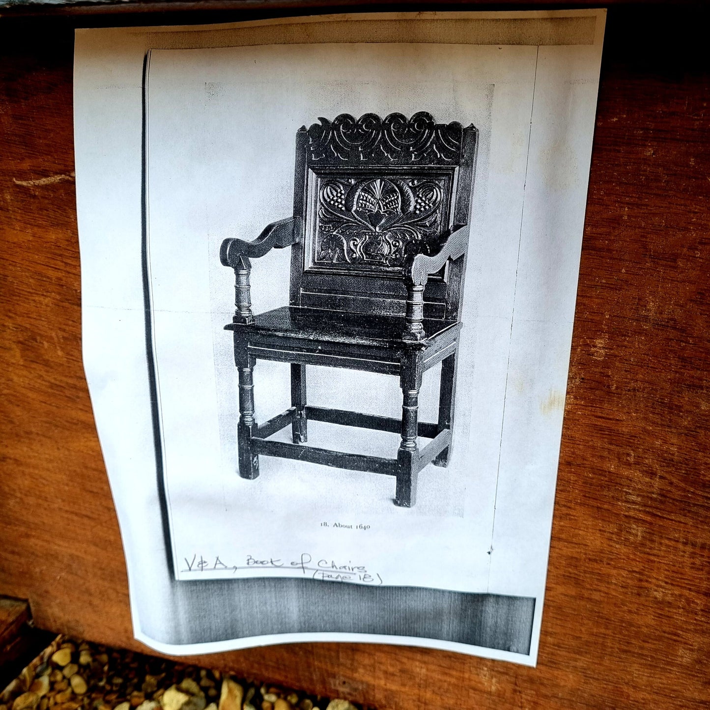 Mid 17th Century English Antique Oak Back Stool, Circa 1640. A similar example is held in the collection of the Victoria and Albert Museum, London