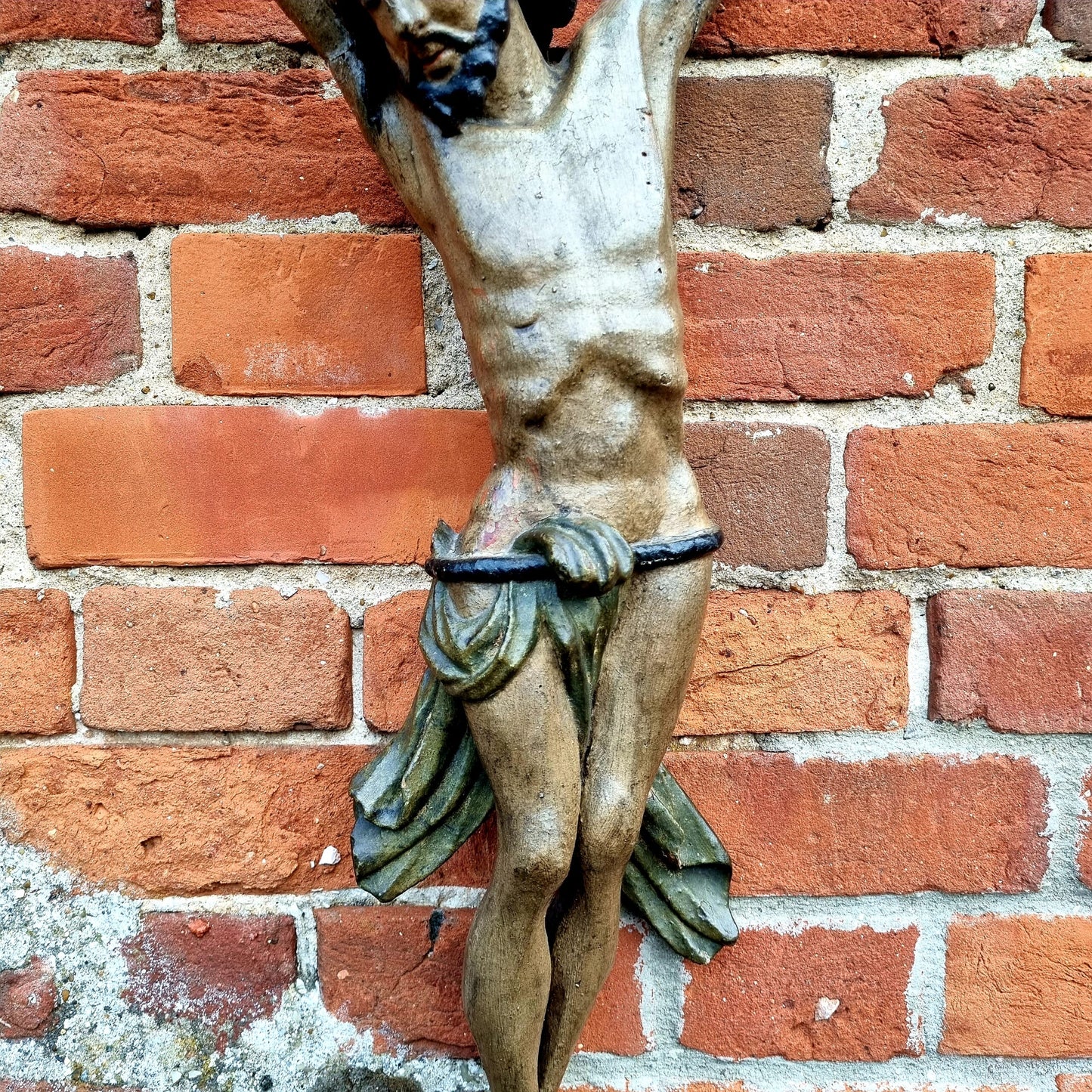 18th Century French Antique Carved Wood Corpus