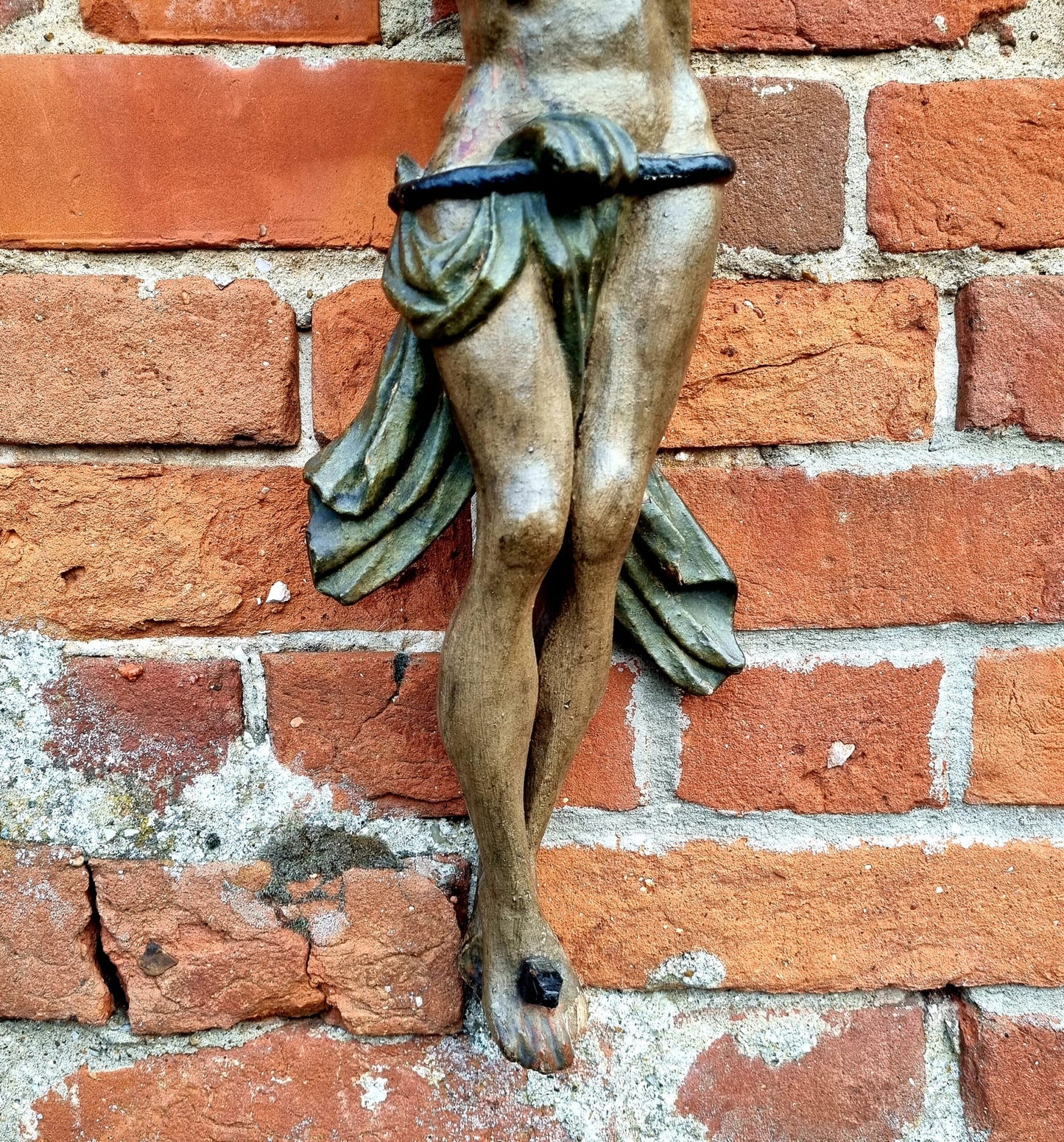 18th Century French Antique Carved Wood Corpus