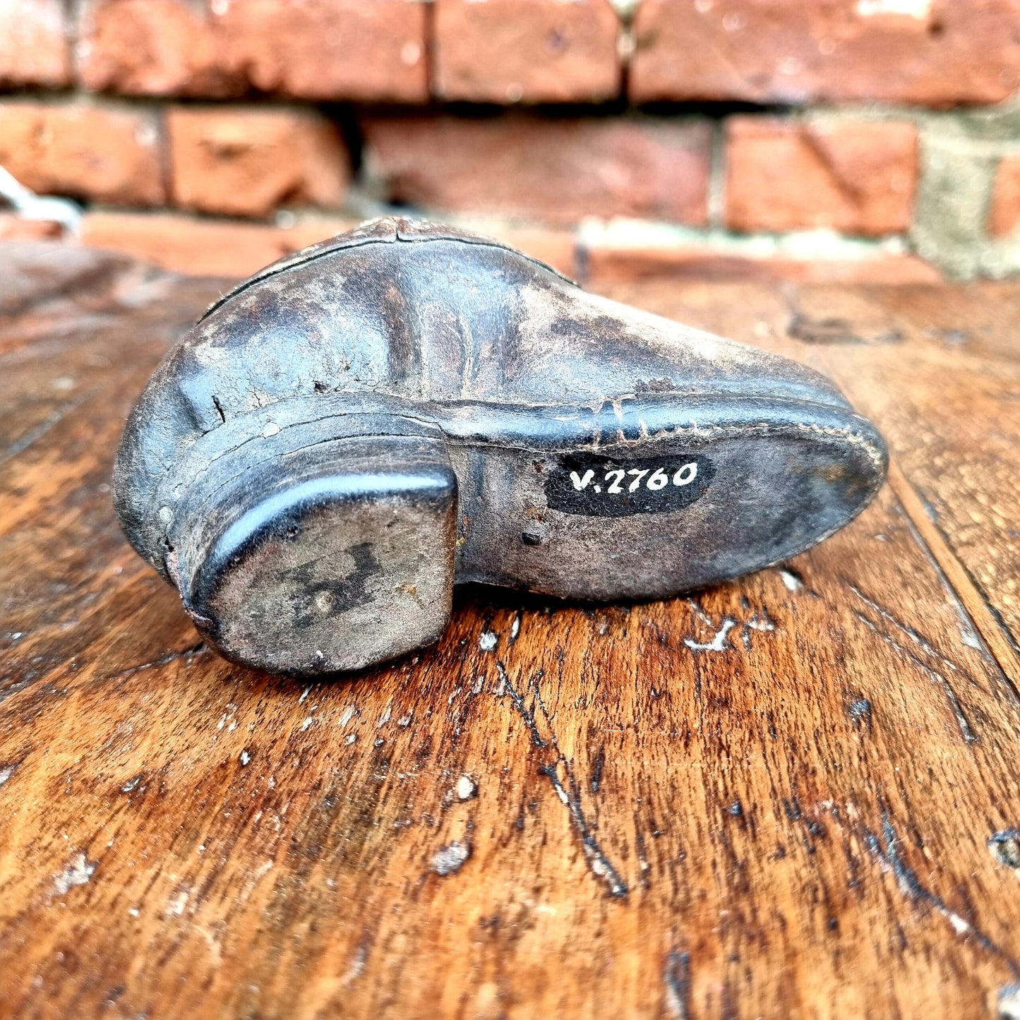 Rare 18th Century Antique Tobacco Snuff Box in the Form of a Leather Shoe