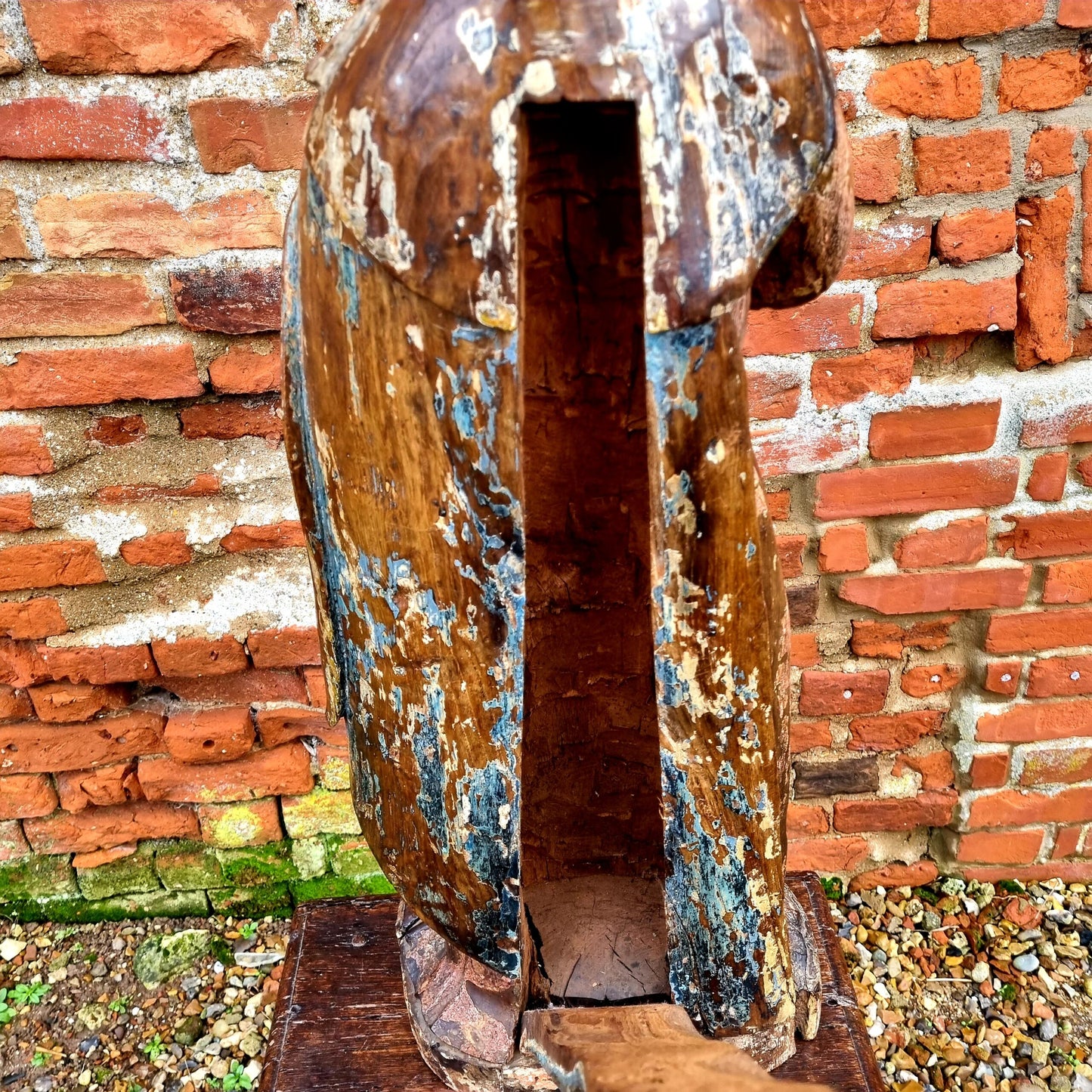 Large & Impressive Early 17th Century Antique Carved Walnut Sculpture of the Madonna & Child