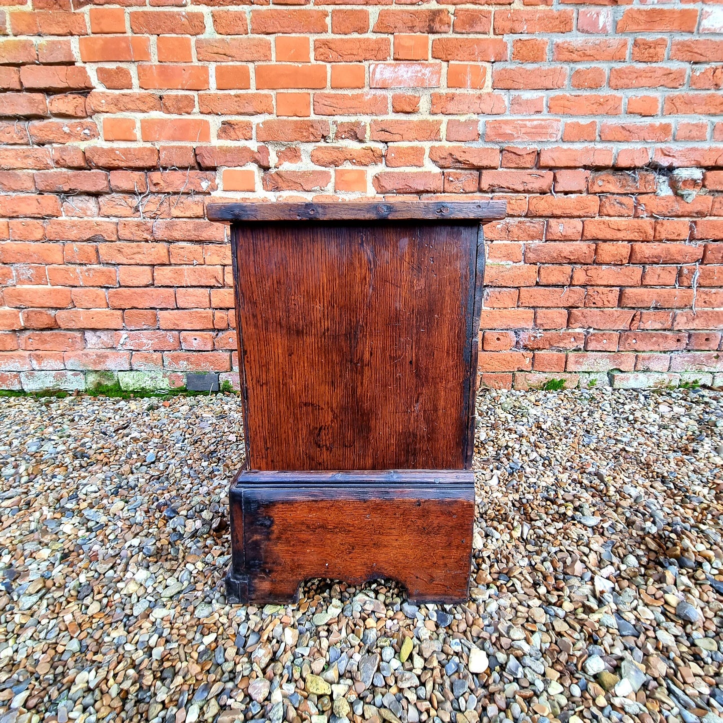 18th Century Welsh Antique Oak Coffer Bach or Small Chest