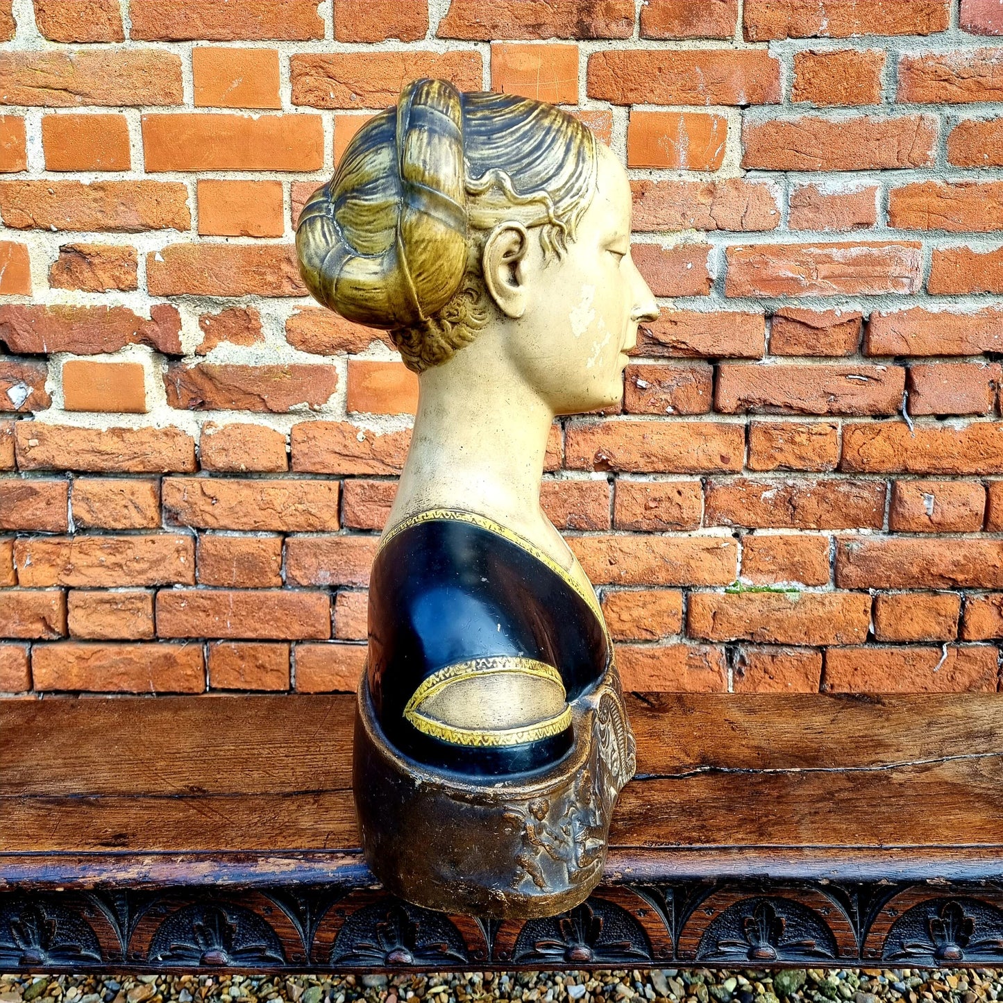After Francesco Laurana (1430-1502), A Large 15th Century Style, Early 19th Century-Made, Life-Size Antique Bust of a Princess, Possibly Ippolita Maria Sforza