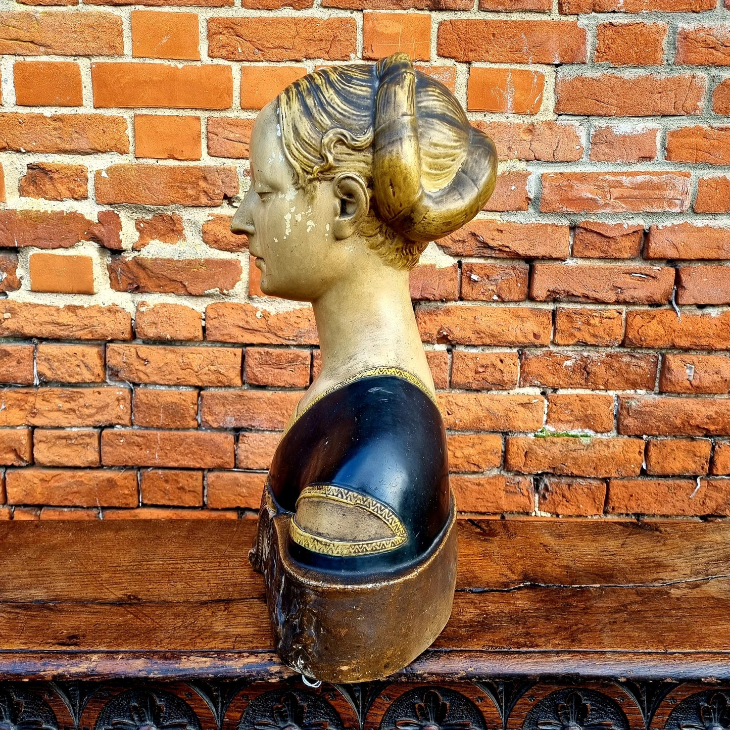 After Francesco Laurana (1430-1502), A Large 15th Century Style, Early 19th Century-Made, Life-Size Antique Bust of a Princess, Possibly Ippolita Maria Sforza