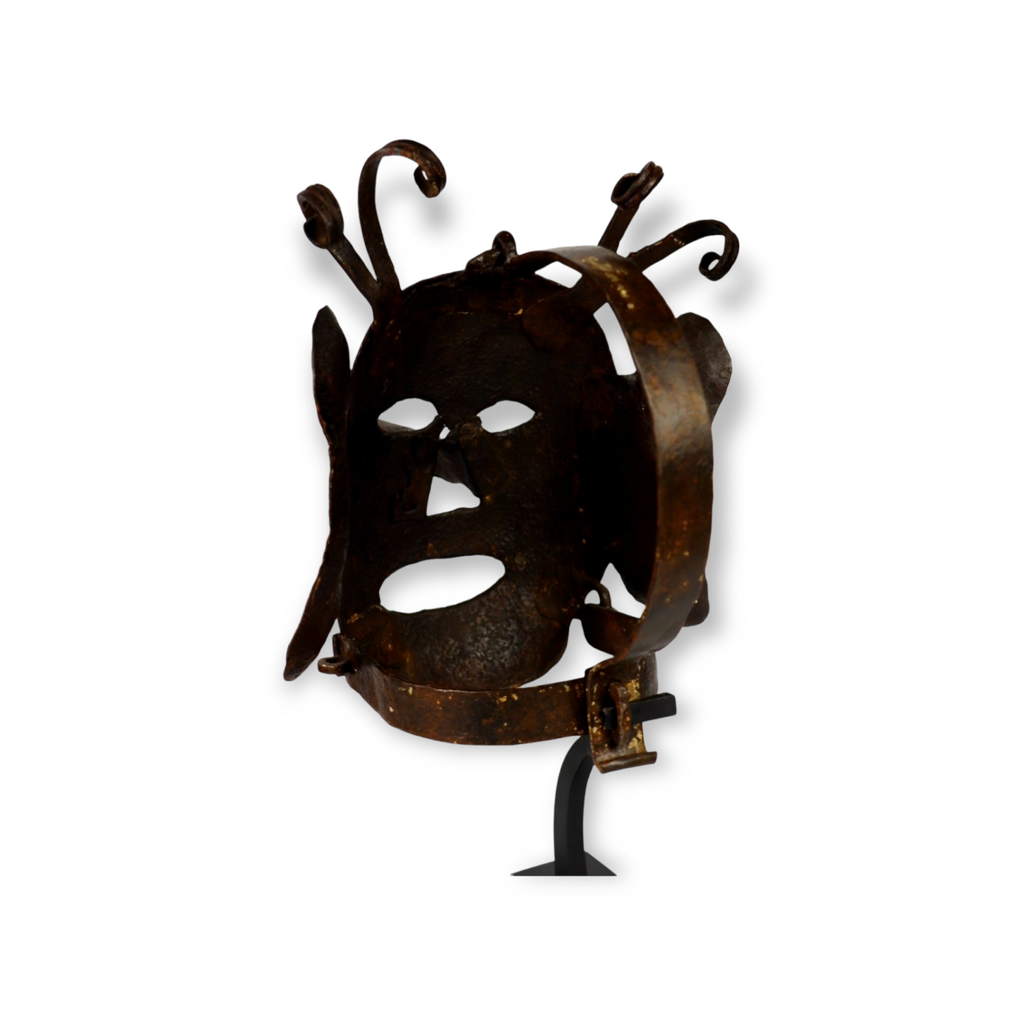 An Exceptionally Rare 16th-Century Antique Scold's Bridle or Brank's Bridle