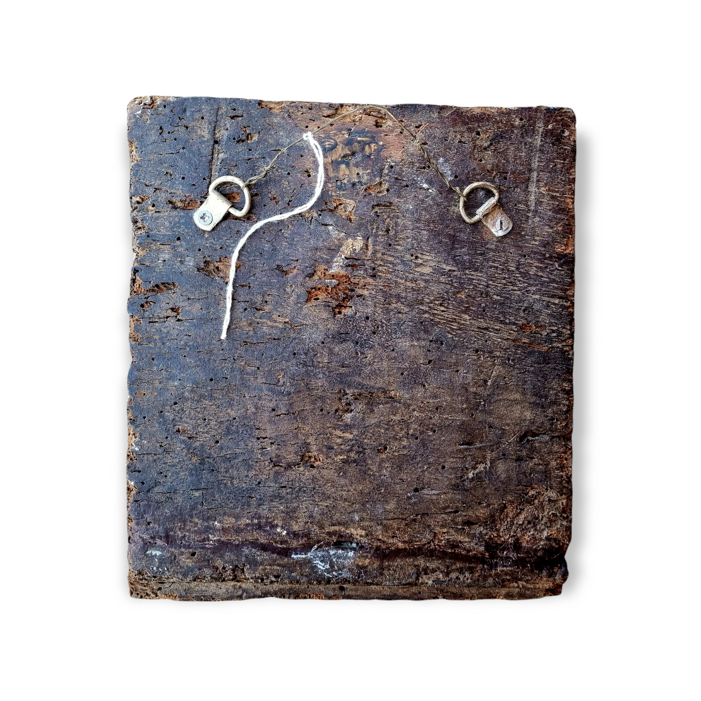 Early 16th Century Antique Carved Walnut Panel Depicting a Hunting Scene with a Man Blowing a Horn and a Deer