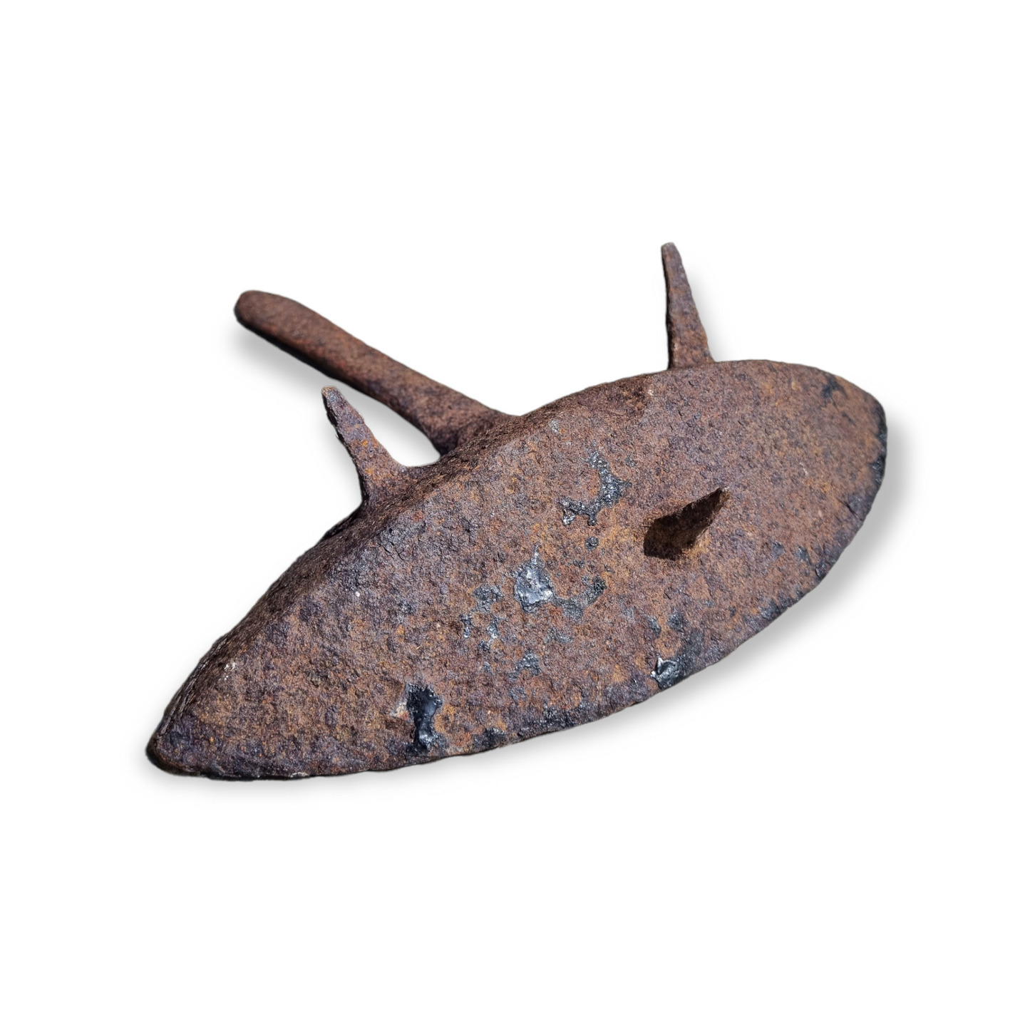 18th Century English Antique Wrought Iron Rushlight Grisset Pan