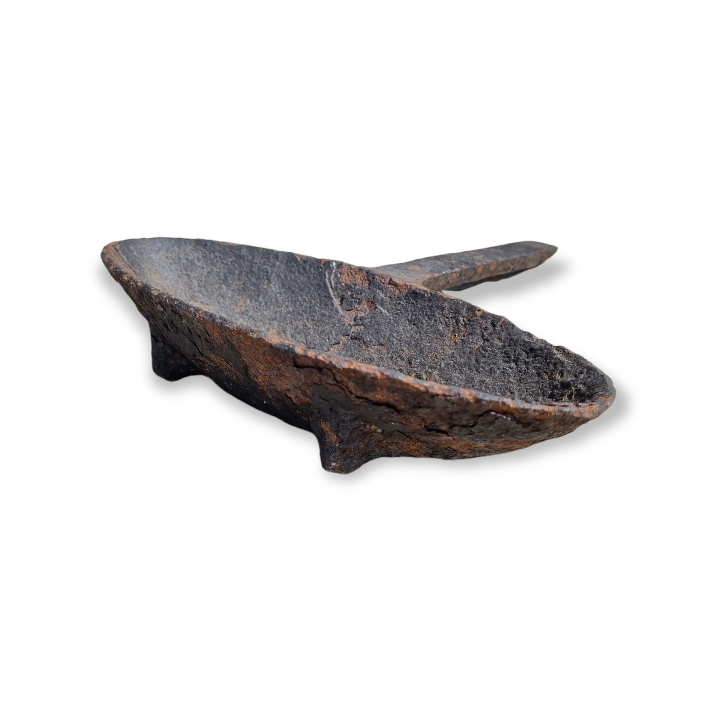 Late 17th Century / Early 18th Century English Antique Wrought Iron Rushlight Grisset Pan