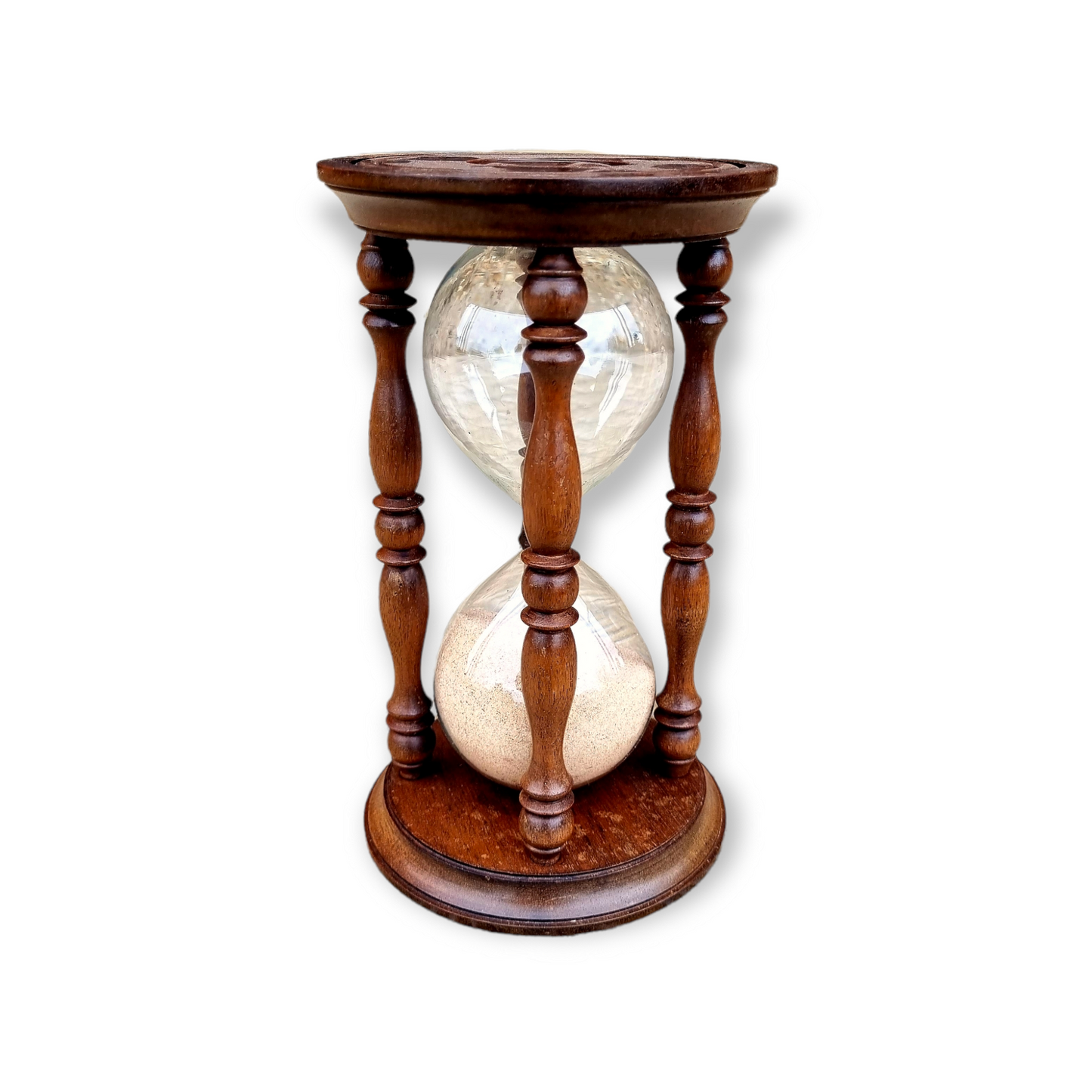 Large Mid-19th Century English Antique Hour Glass or Sand Glass