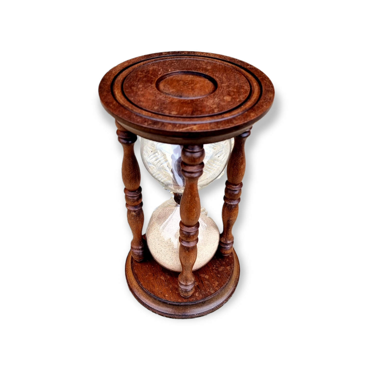 Large Mid-19th Century English Antique Hour Glass or Sand Glass