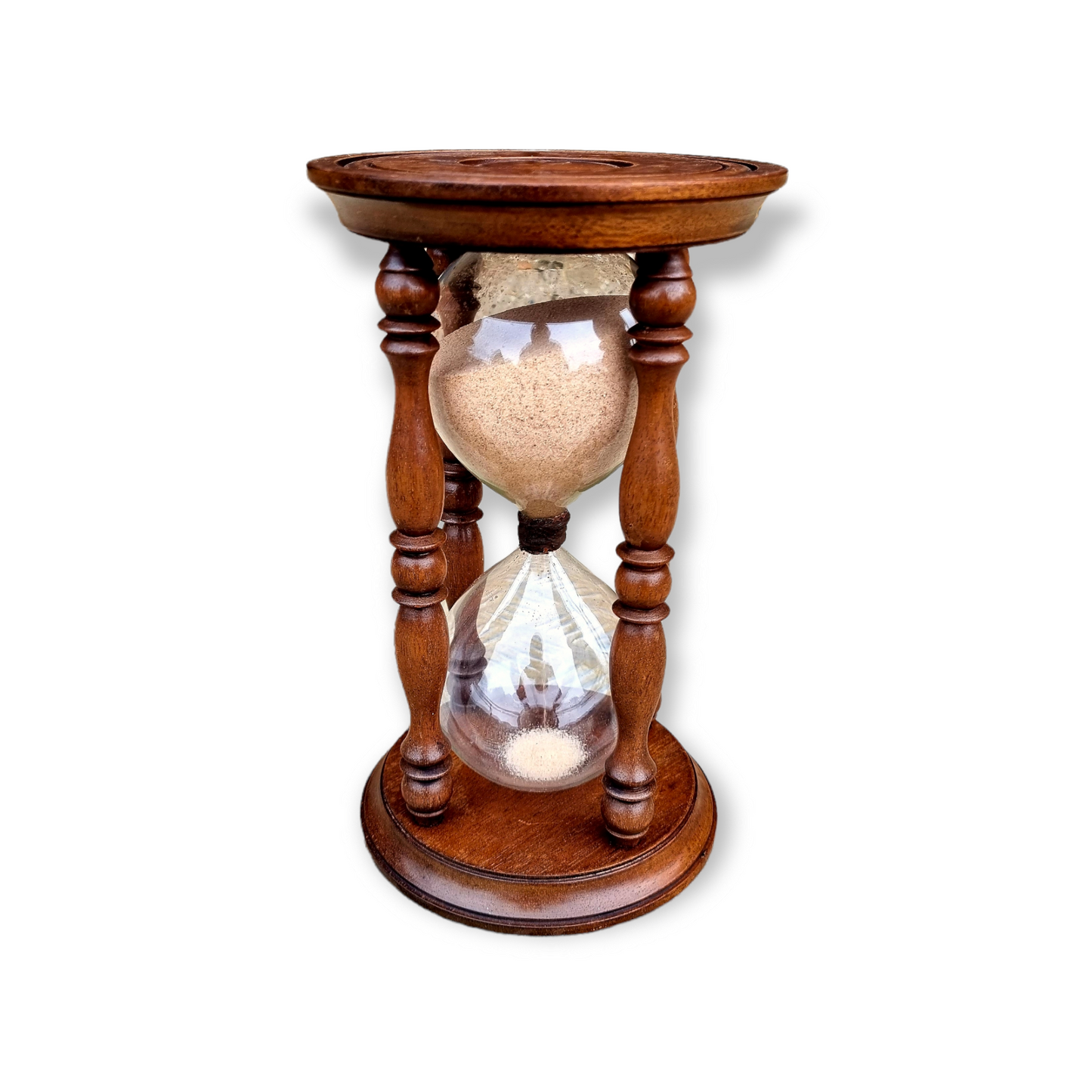 Large Mid-19th Century English Antique Hour Glass or Sand Glass