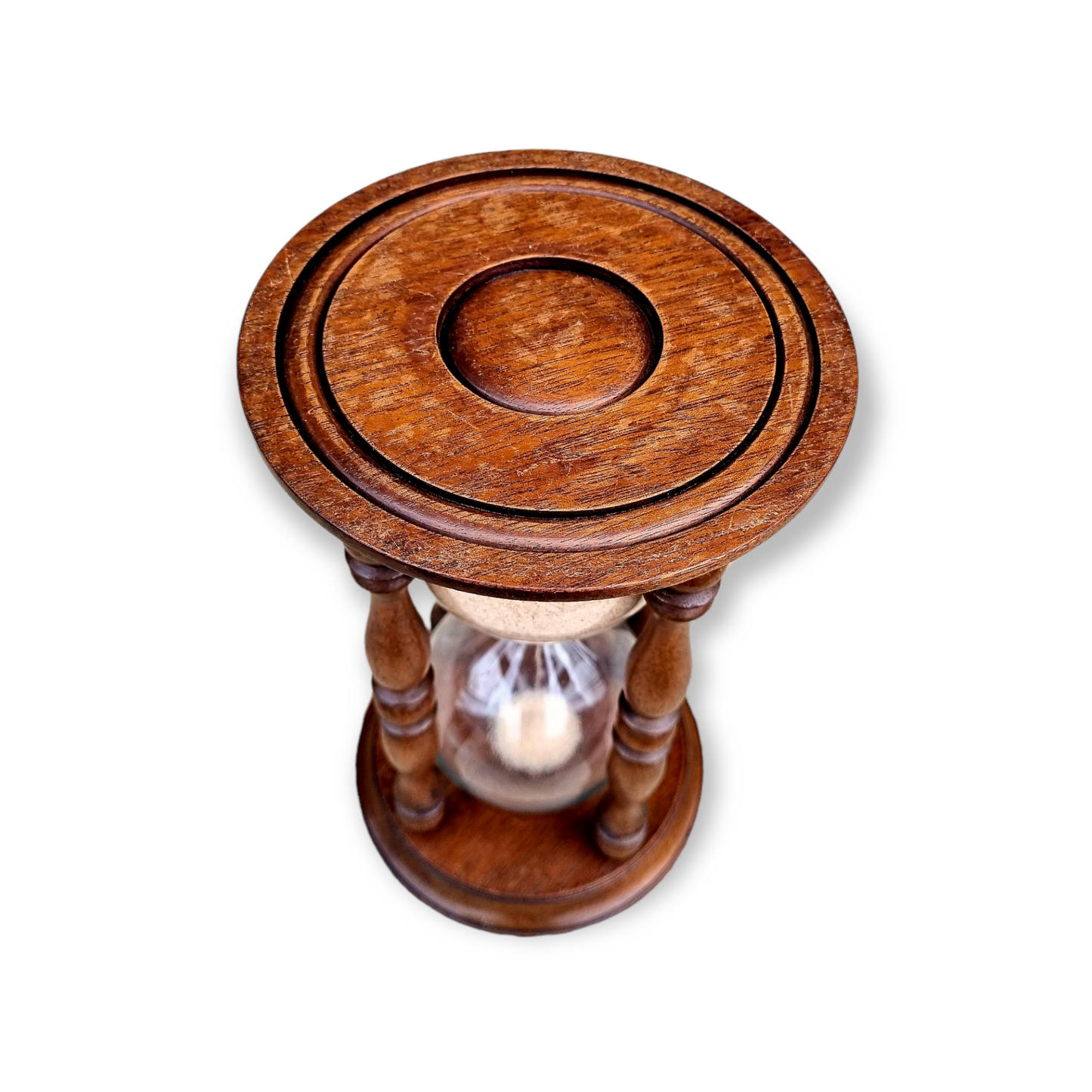 Large Mid-19th Century English Antique Hour Glass or Sand Glass