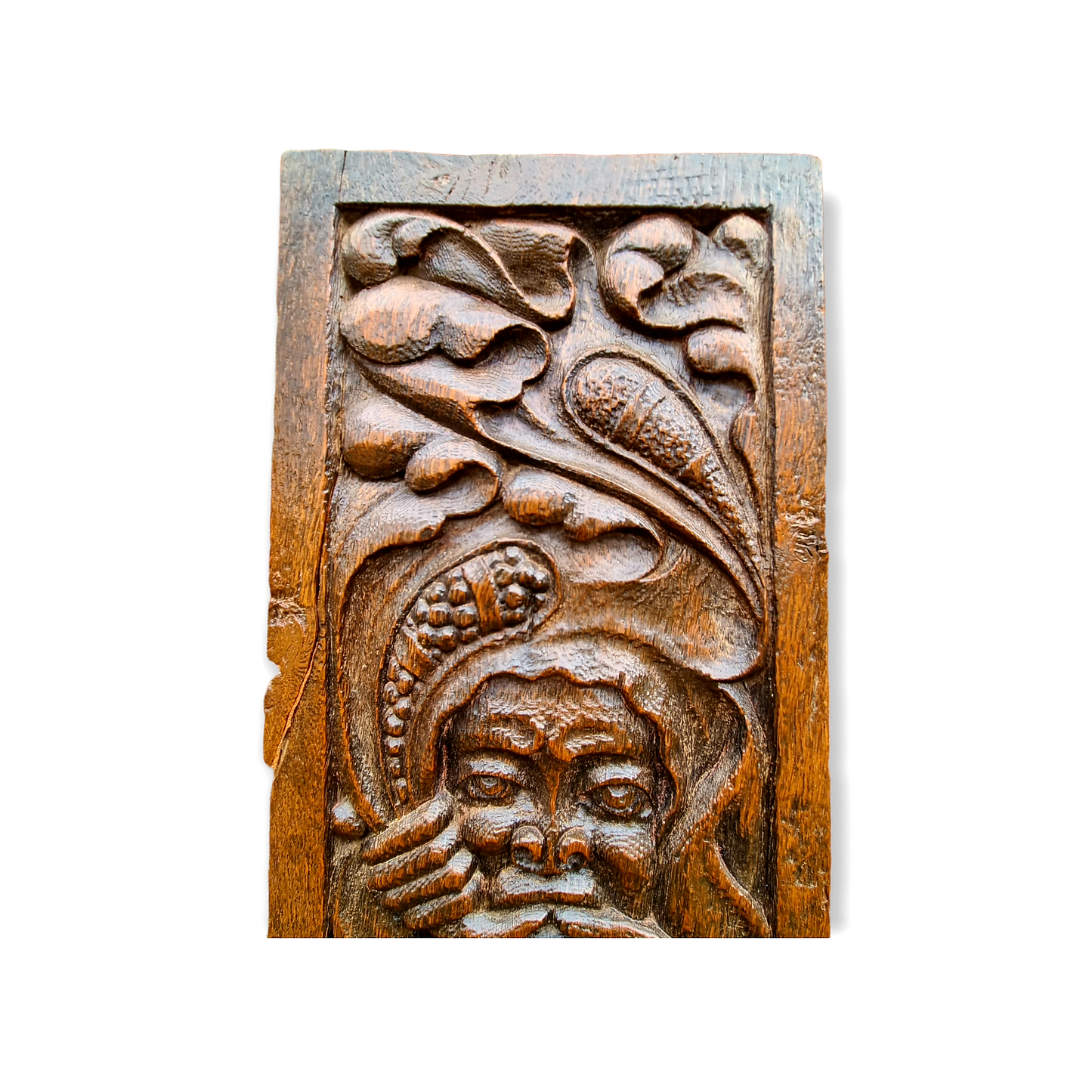 Rare Pair of 16th Century Dutch Antique Carved Oak Panels Depicting Wild Men of The Woods or Woodwose / Wodewose