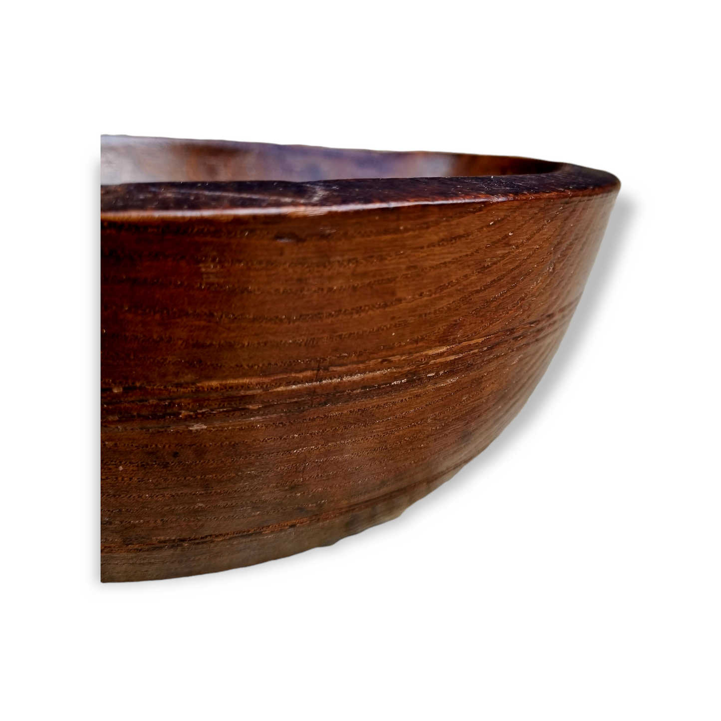 18th Century English Antique Elm Dairy Bowl