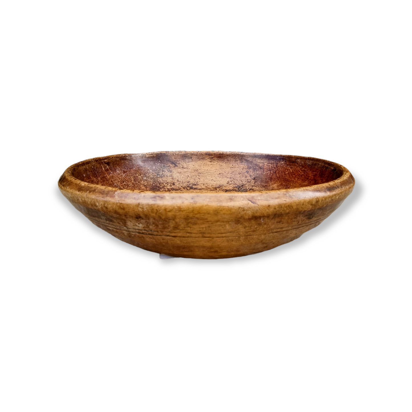 18th Century English Antique Birchwood Dairy Bowl