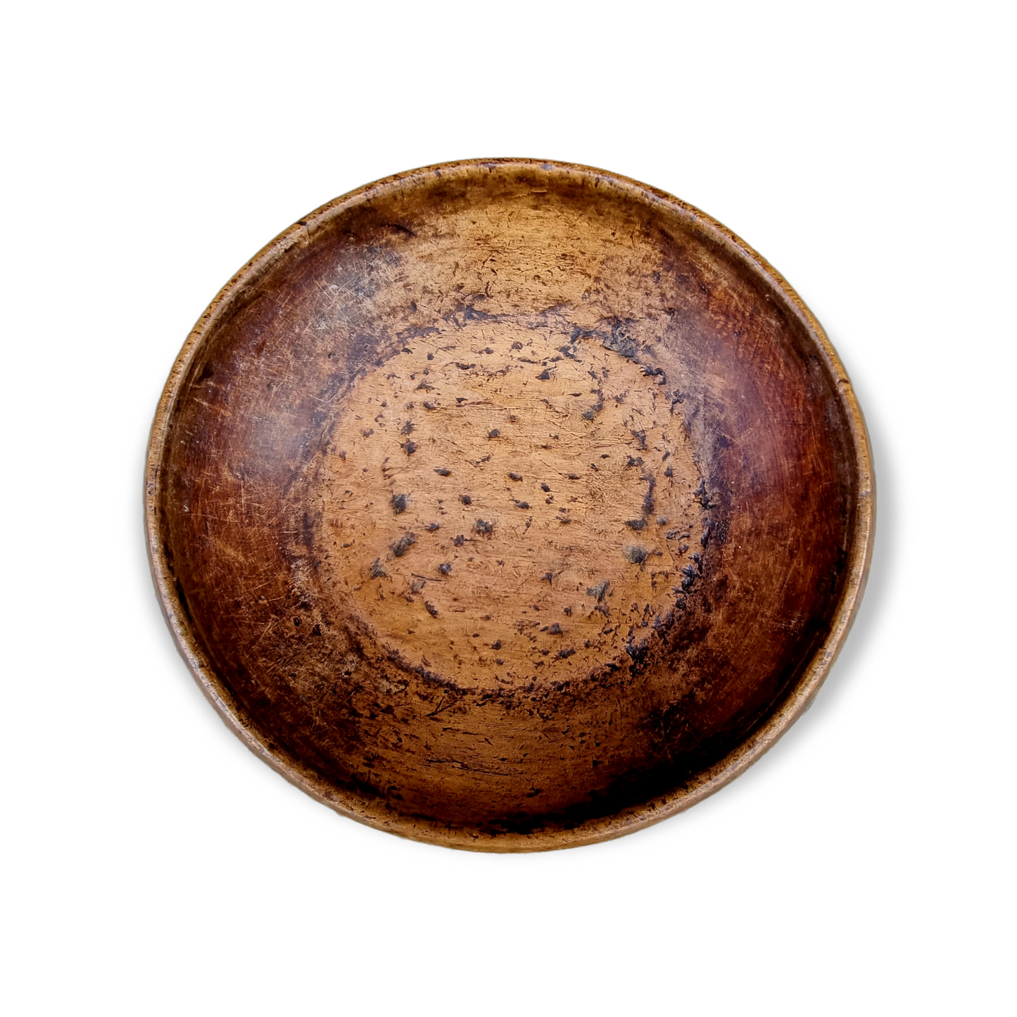 18th Century English Antique Birchwood Dairy Bowl