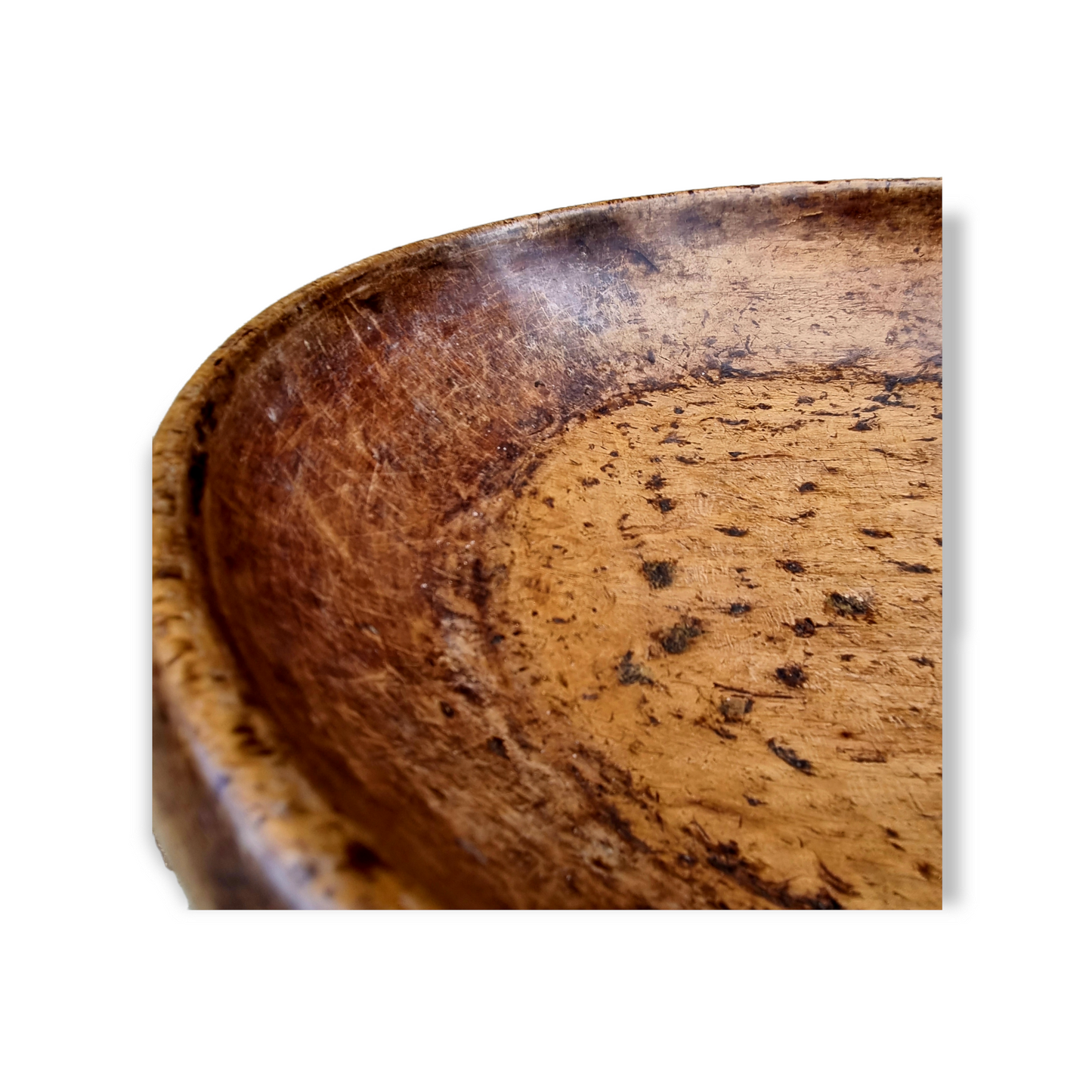 18th Century English Antique Birchwood Dairy Bowl