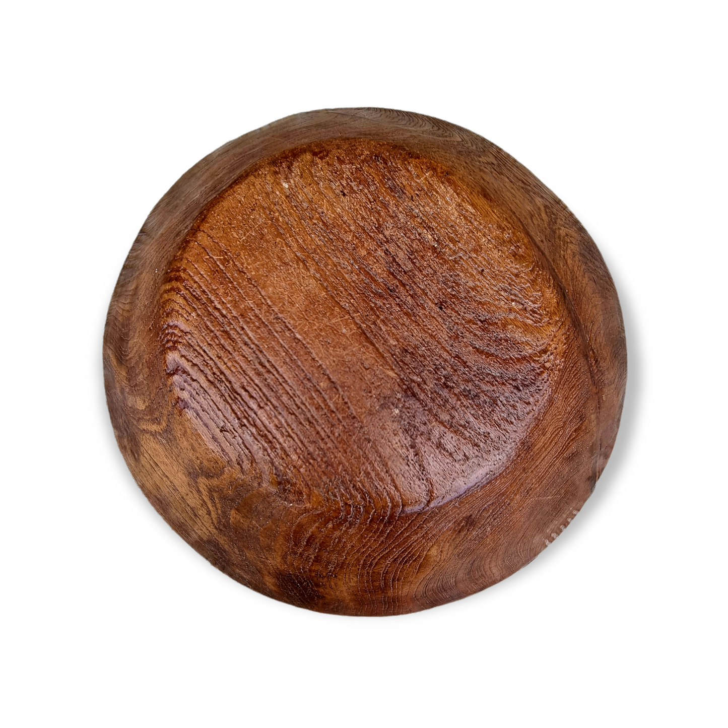 Large 18th Century English Antique Elm Dairy Bowl