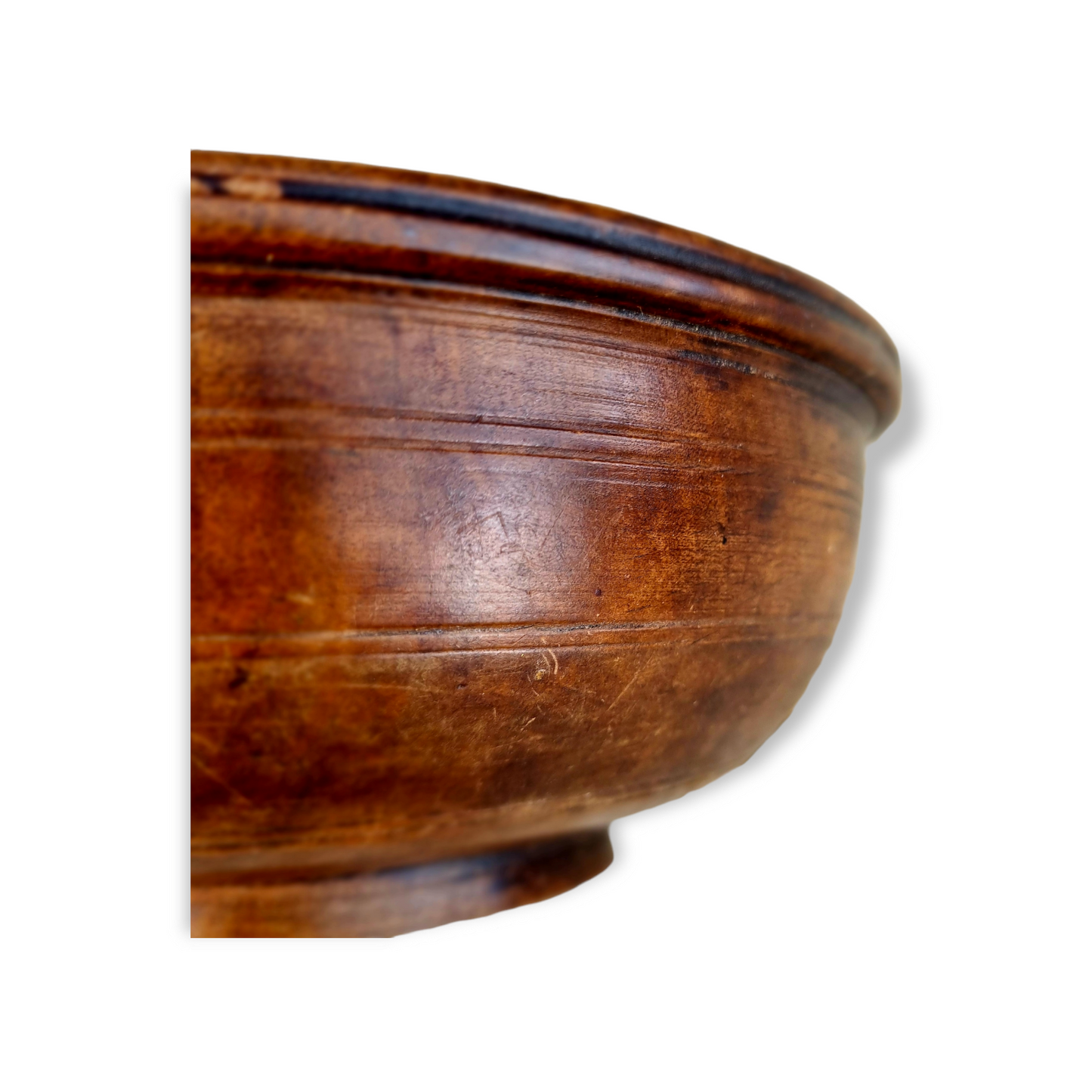 Late 18th Century English Antique Fruitwood Bowl