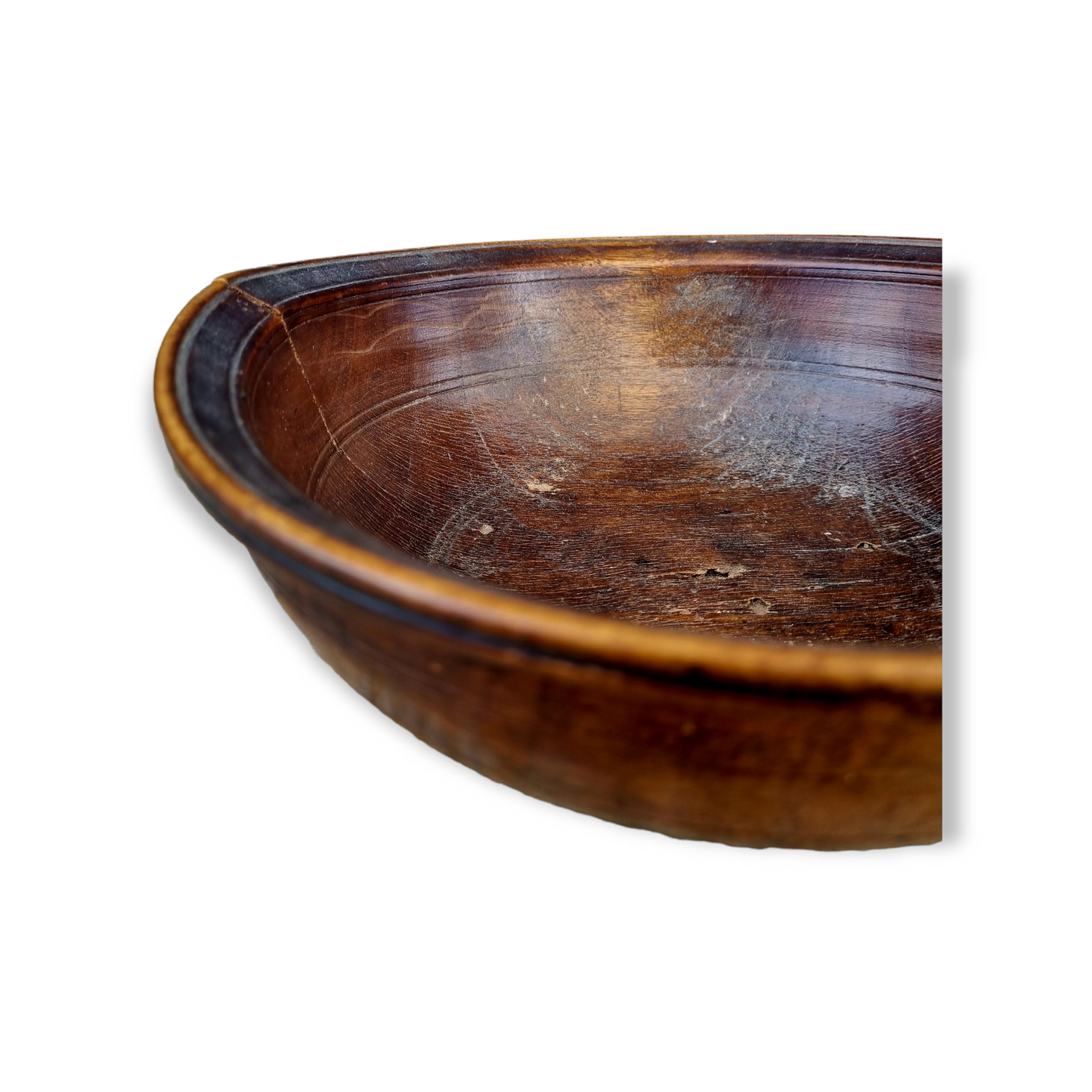 Late 18th Century English Antique Fruitwood Bowl