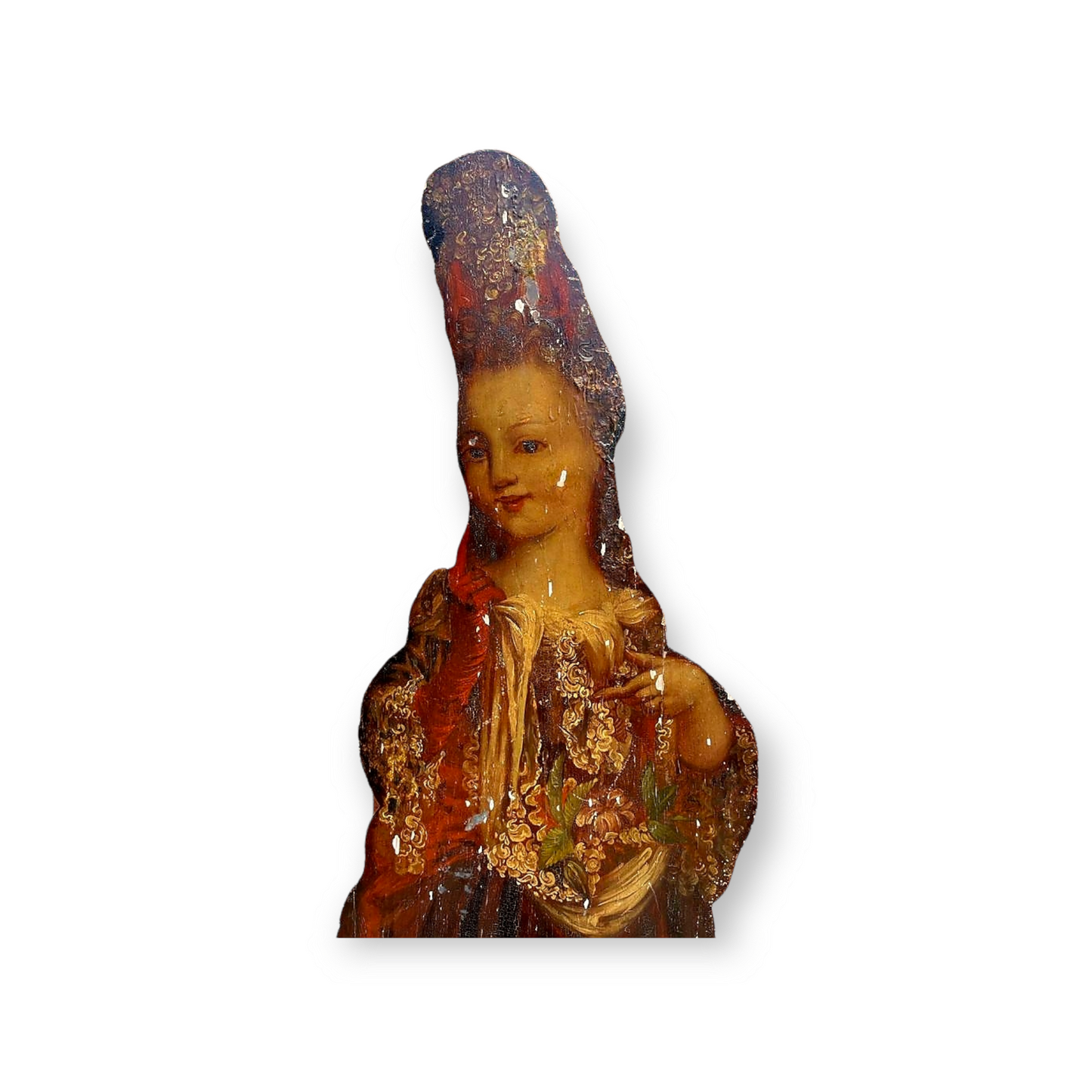 Pair of George III Period / 18th Century English Antique Dummy Boards / Silent Companions of an Aristocratic Boy and Girl