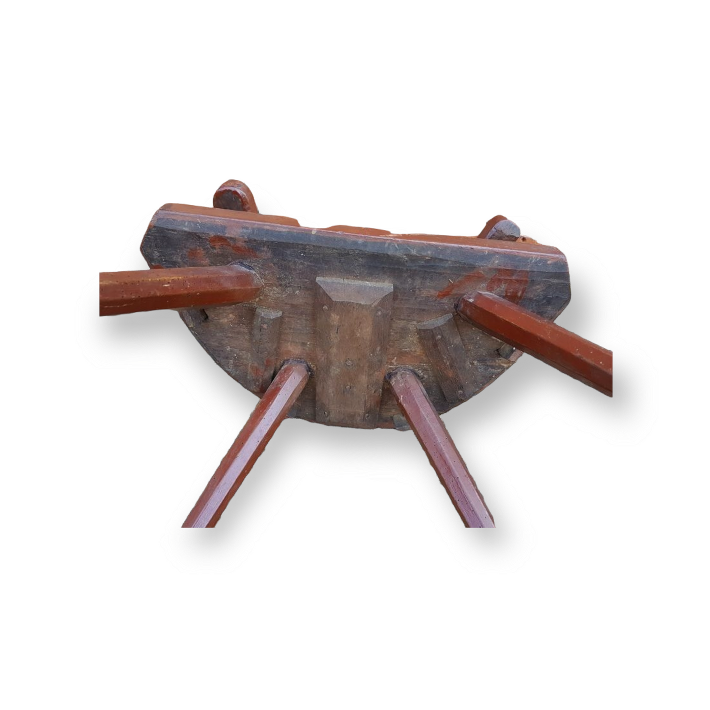 Late 18th Century Primitive Welsh Antique Bow Back Armchair in Original Paint