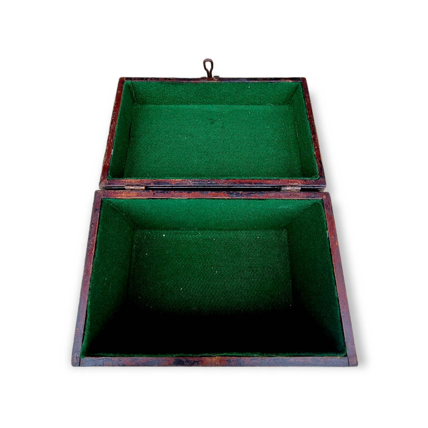 19th Century English Antique Painted Mahogany Tabletop Box