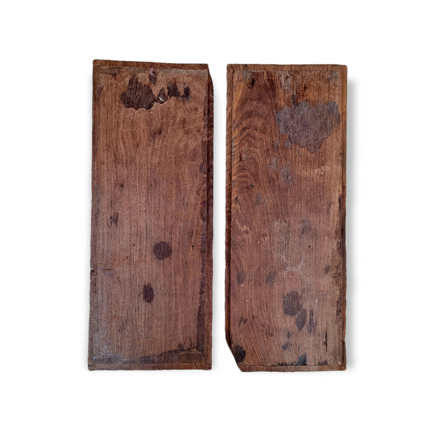 Pair of Late 16th Century Flemish Antique Carved Oak Figural Folk Art Panels