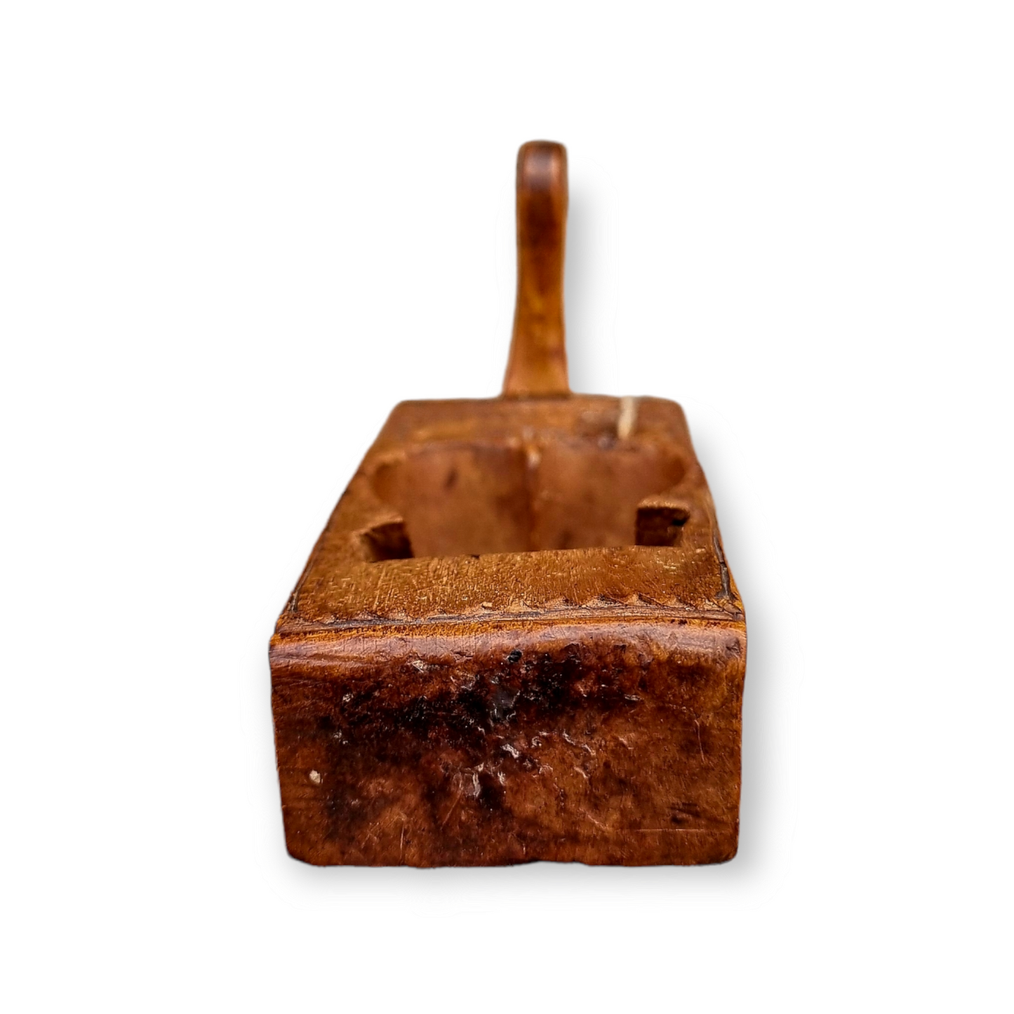 Diminutive 19th Century Scandinavian Antique Treen Box Plane, Bearing the Initials "EES" & Dated "1812"