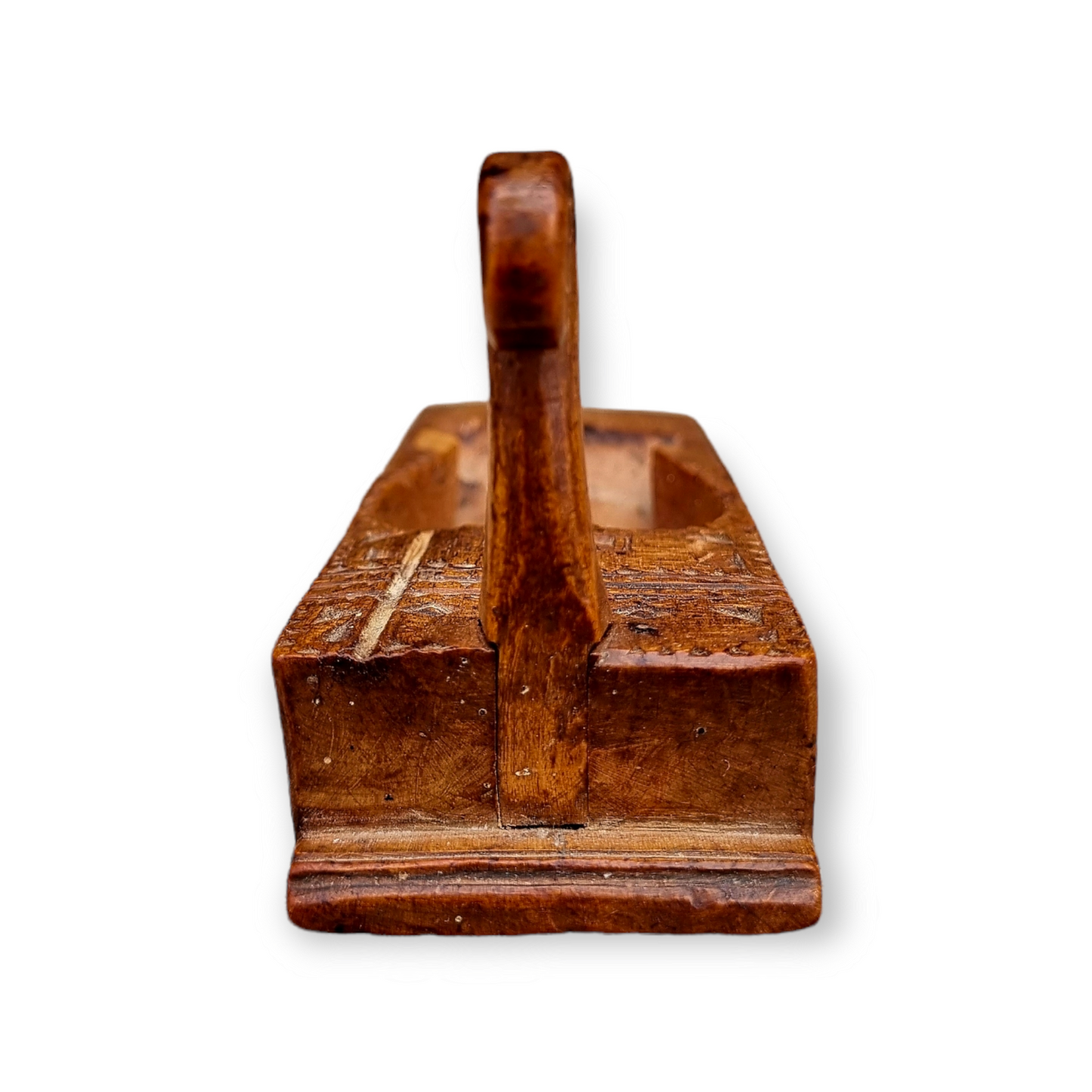 Diminutive 19th Century Scandinavian Antique Treen Box Plane, Bearing the Initials "EES" & Dated "1812"