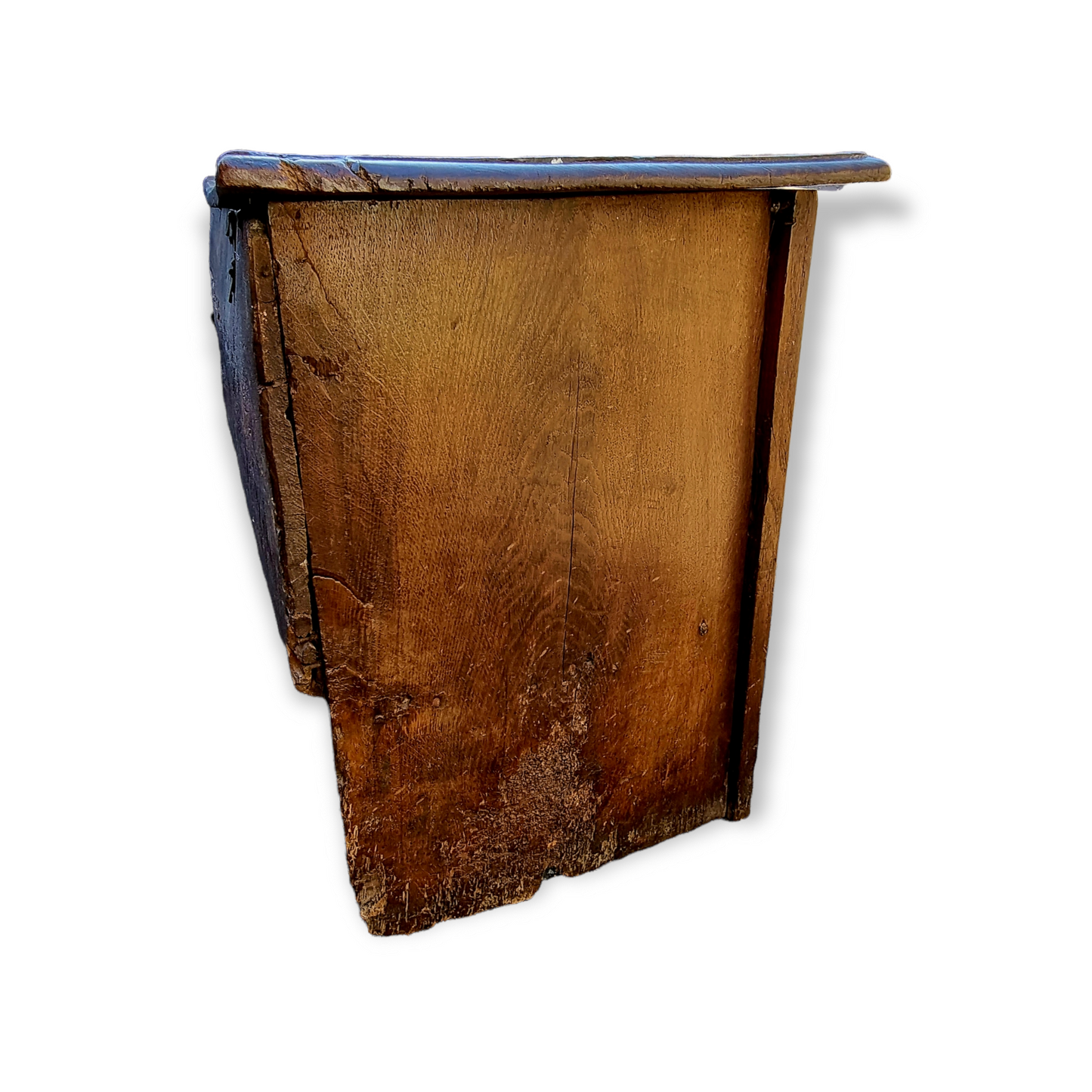 Late 16th Century English Antique Oak Transitional Coffer or Chest