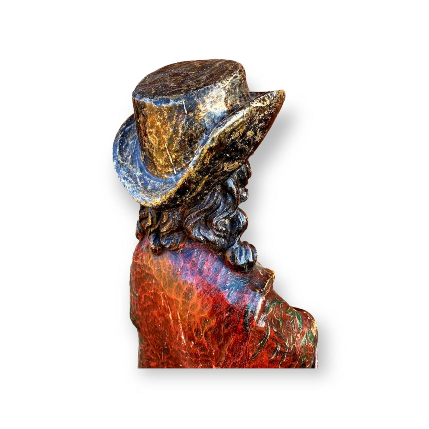 Large & Impressive Late 18th Century French Antique Carved Wood Sculpture of a Male Saint, Possibly Saint James