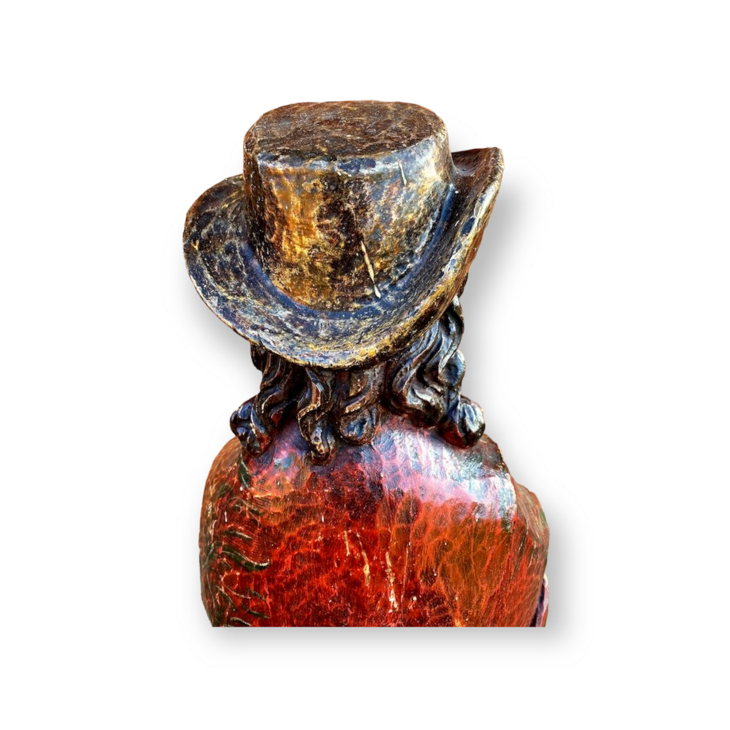 Large & Impressive Late 18th Century French Antique Carved Wood Sculpture of a Male Saint, Possibly Saint James