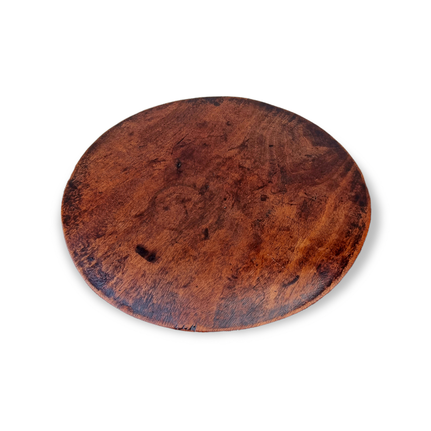 Provincial Late 18th Century English Antique Oak & Mahogany Tripod Table / Wine Table