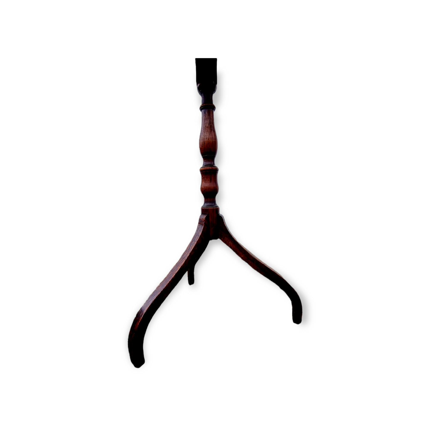 Provincial Late 18th Century English Antique Oak & Mahogany Tripod Table / Wine Table