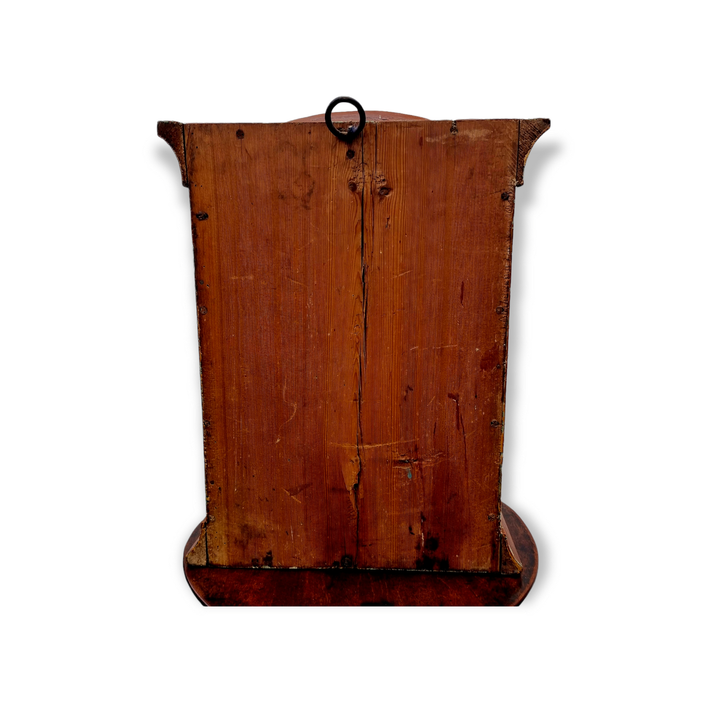 Diminutive Early 19th Century Scandinavian Antique Pine Folk-Art Painted Cupboard Dated "1828"