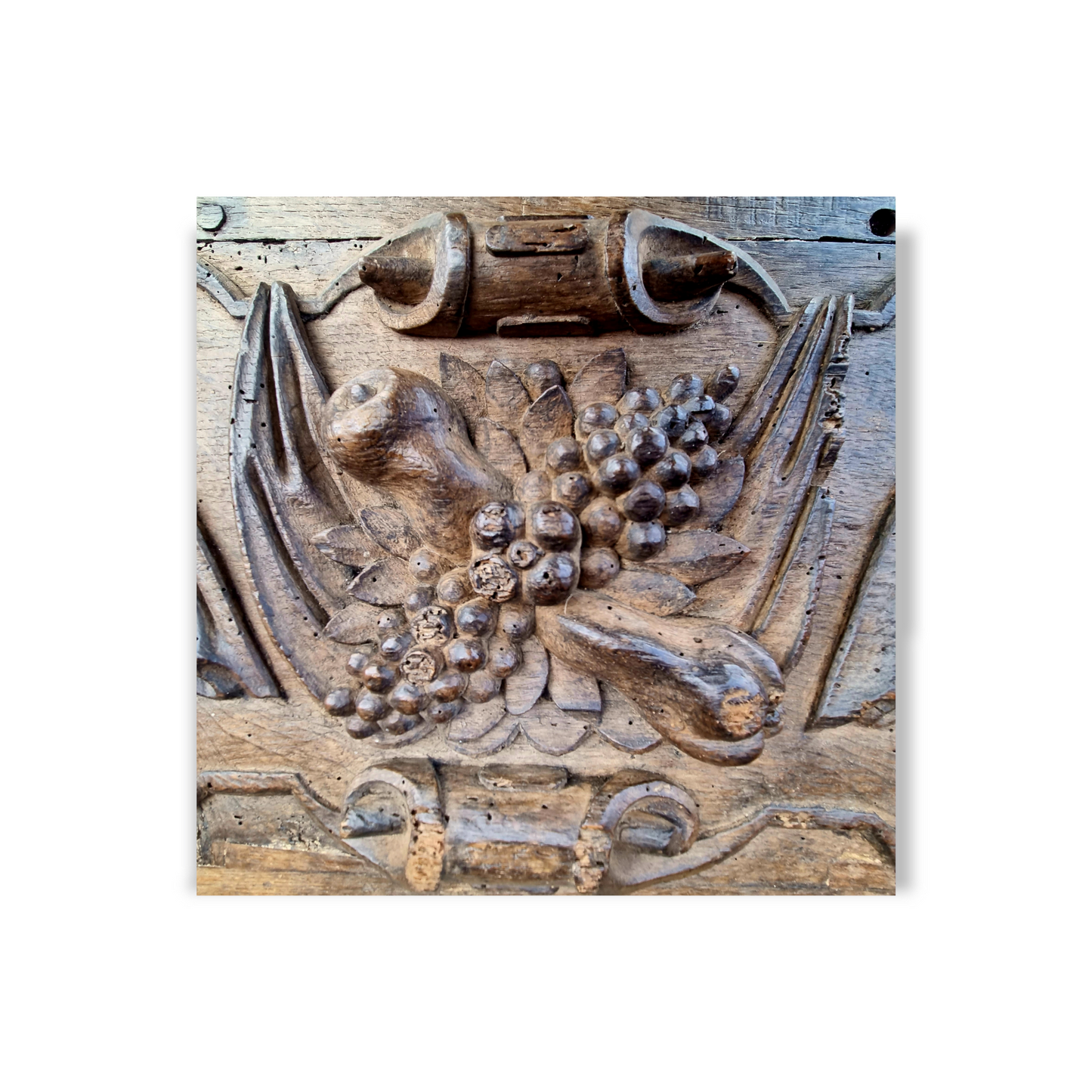 16th Century English Antique Carved Oak Panel