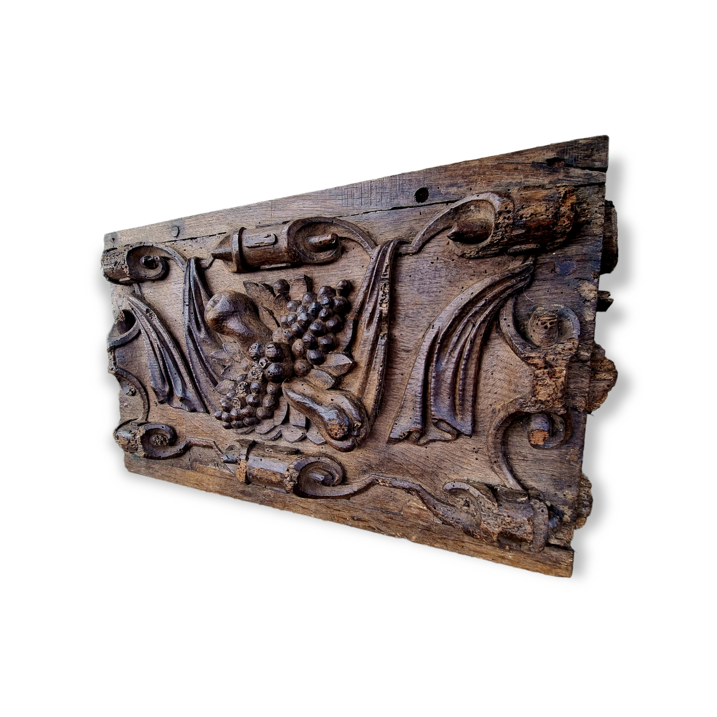 16th Century English Antique Carved Oak Panel