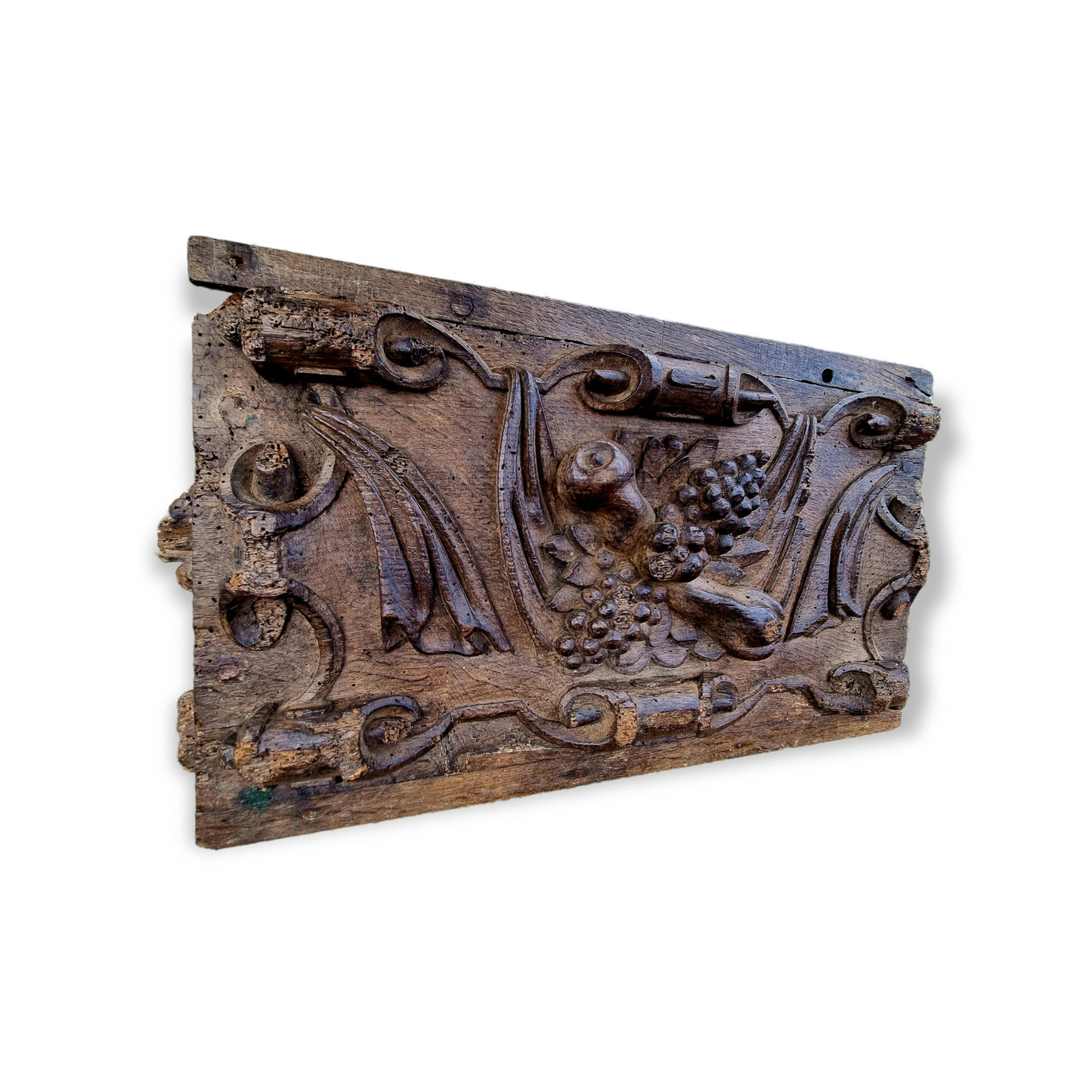 16th Century English Antique Carved Oak Panel