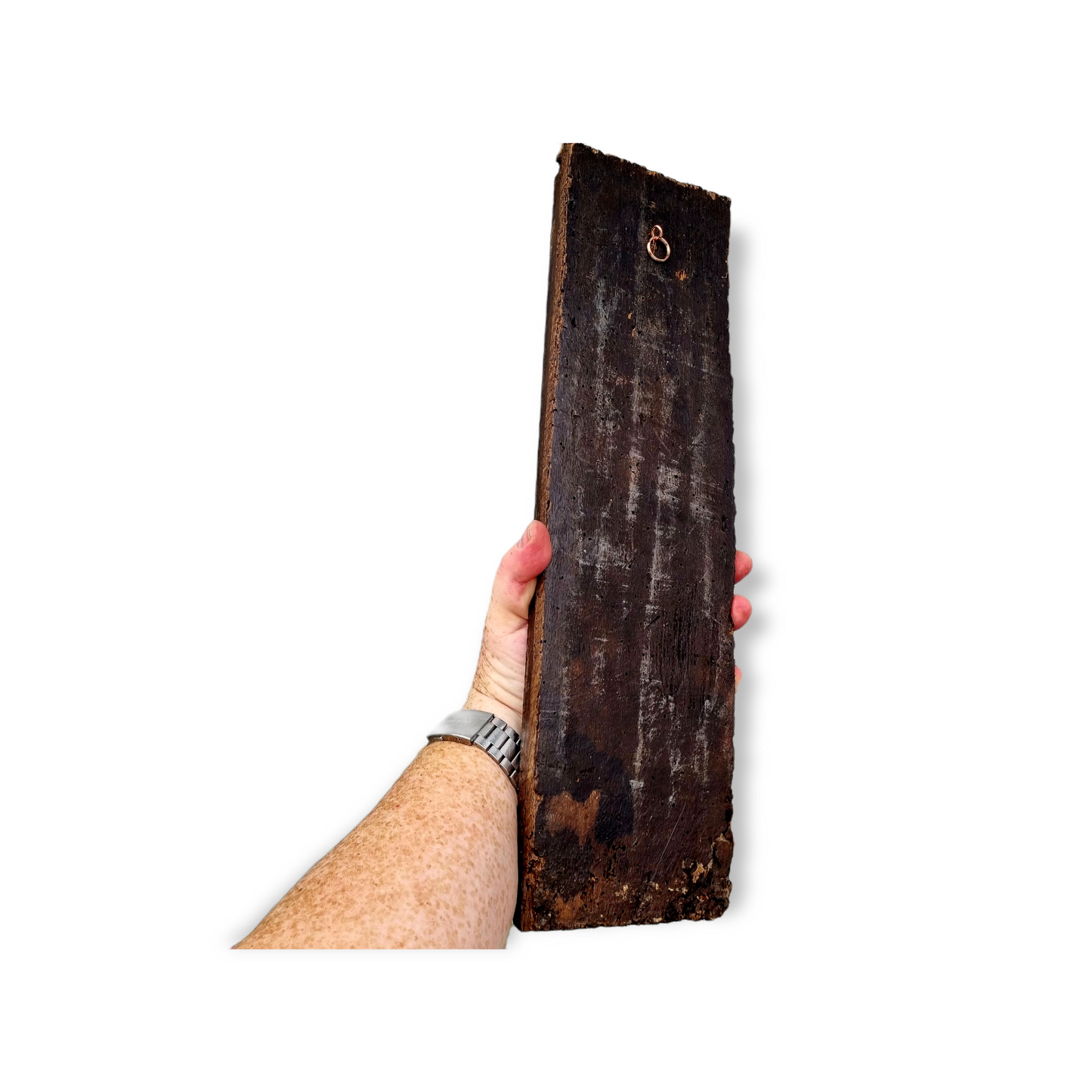 Late 16th Century / Early 17th Century Antique Carved Oak Panel Depicting A Serpent / Snake