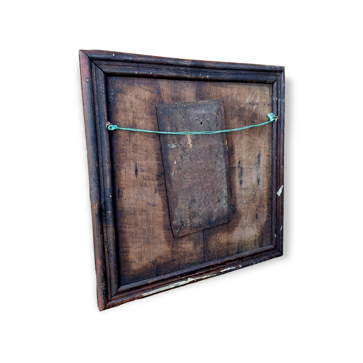 Merton College, Oxford, Interest - Attributed to Joiners' William Bennett & Robert Key, Circa 1589 - A Late 16th Century English Antique Carved Oak Geometric Panel With Romayne Head