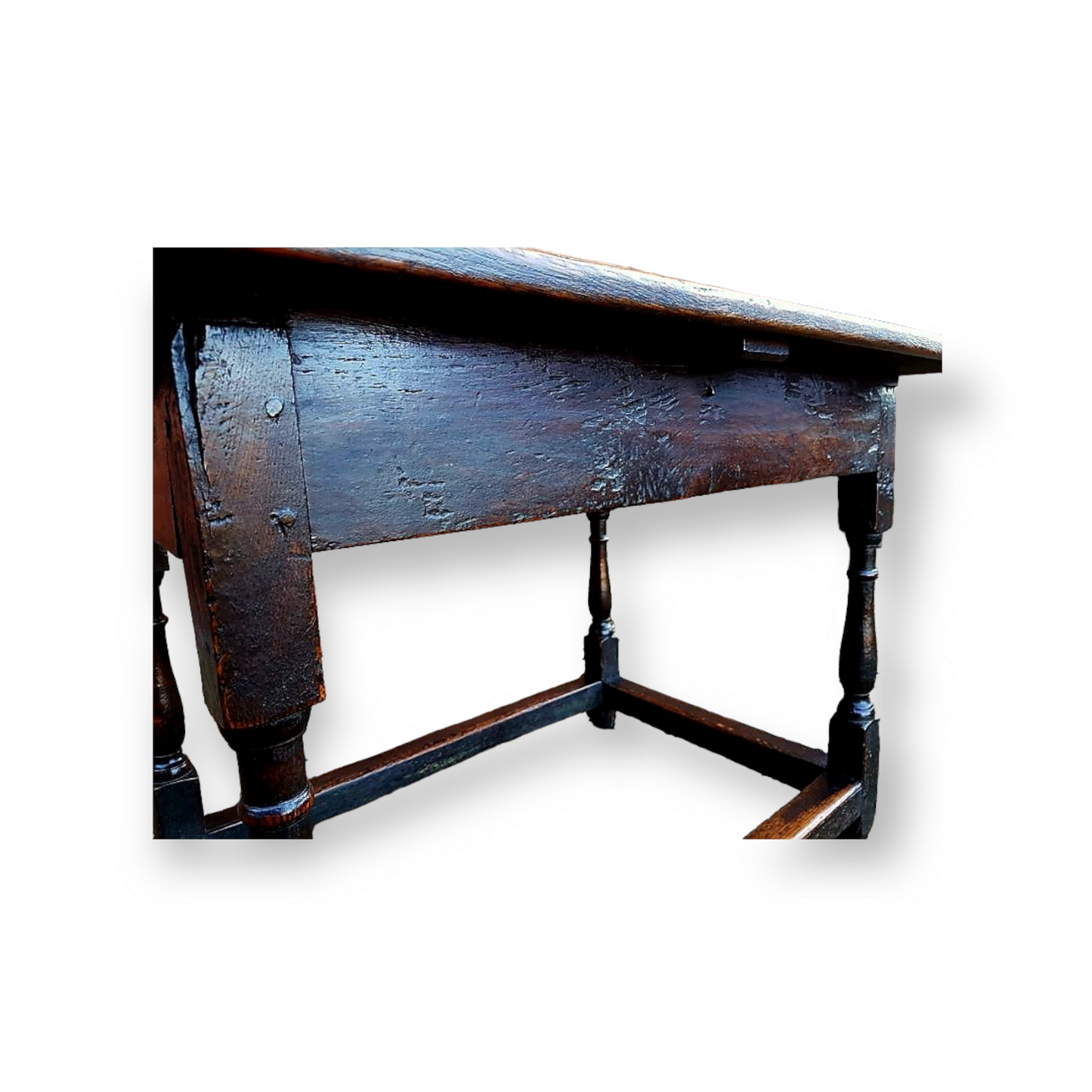 Mid 17th Century English Antique Joined Oak Centre Table
