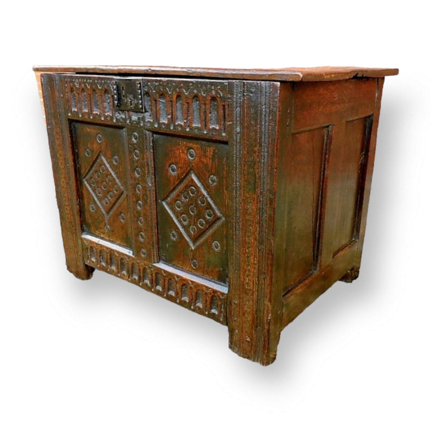 Late 16th Century Welsh Antique Oak Chest / Coffer, circa 1580