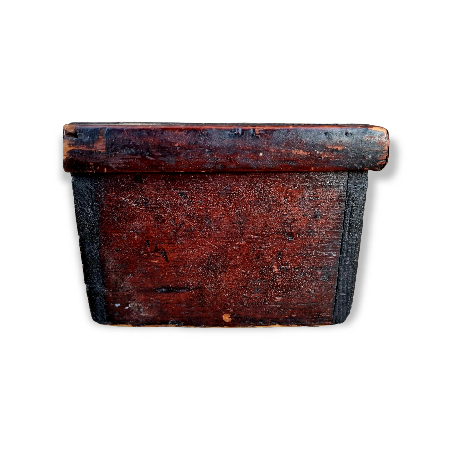 Late 18th Century English Antique Treen Box Marked "Chess Box"