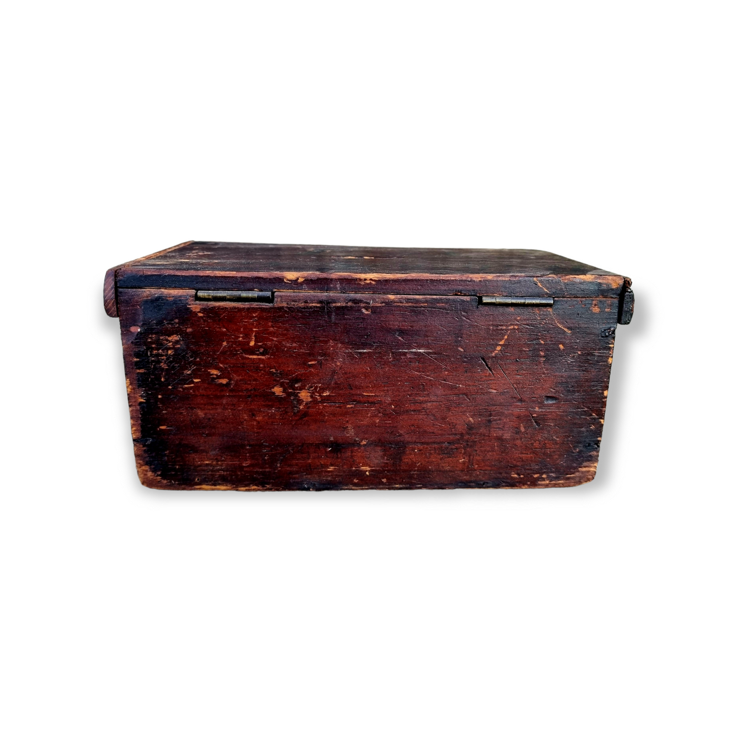 Late 18th Century English Antique Treen Box Marked "Chess Box"