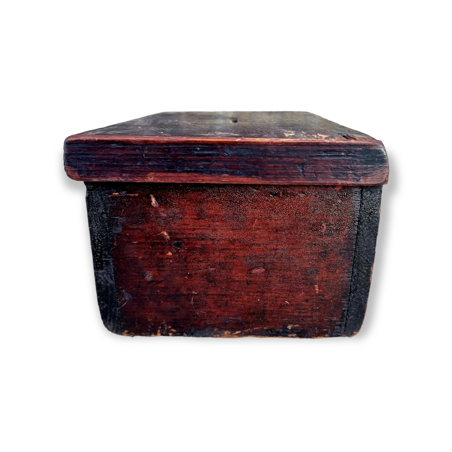 Late 18th Century English Antique Treen Box Marked "Chess Box"