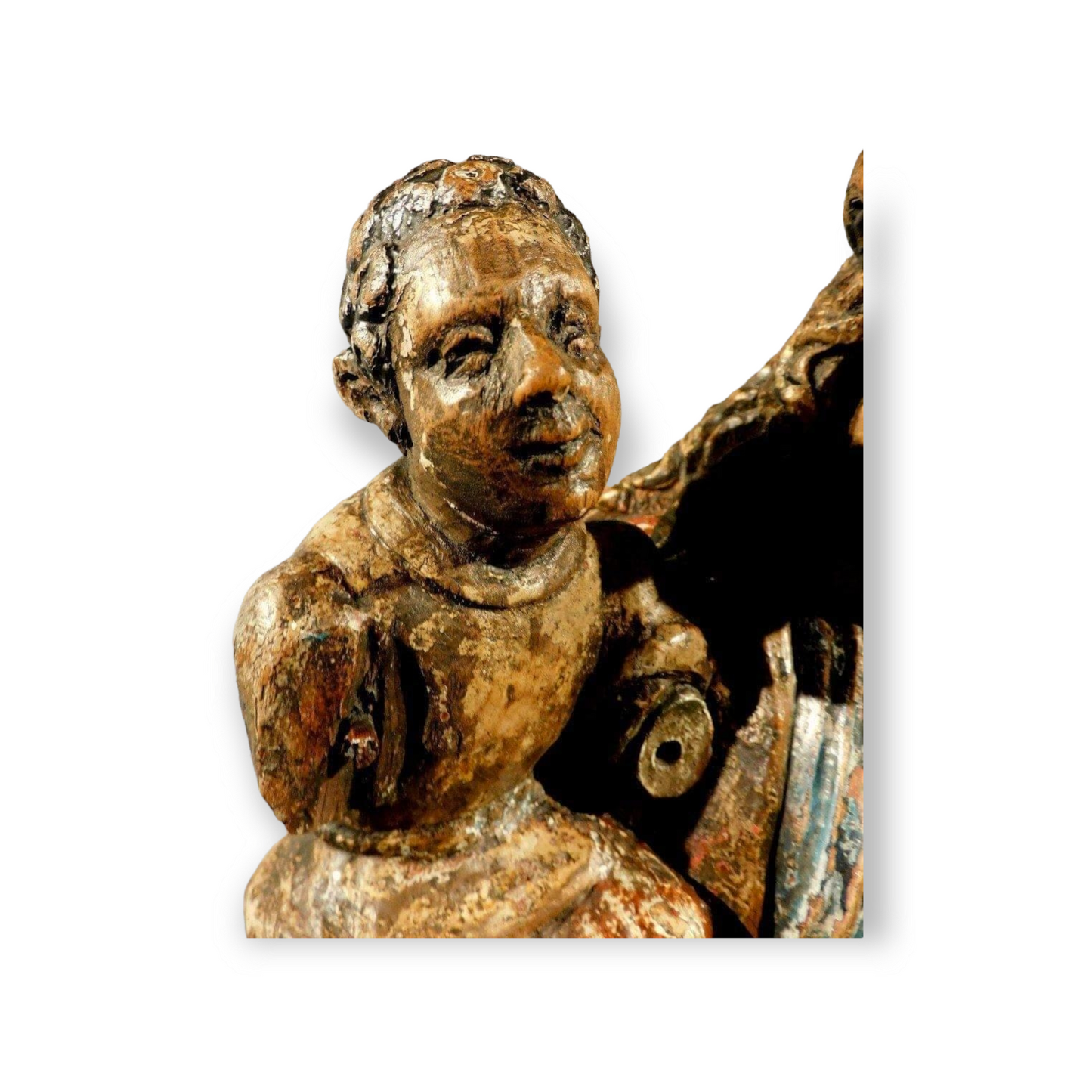 Late 15th Century German Antique Carved Oak Sculpture Of The Virgin Mary And Child